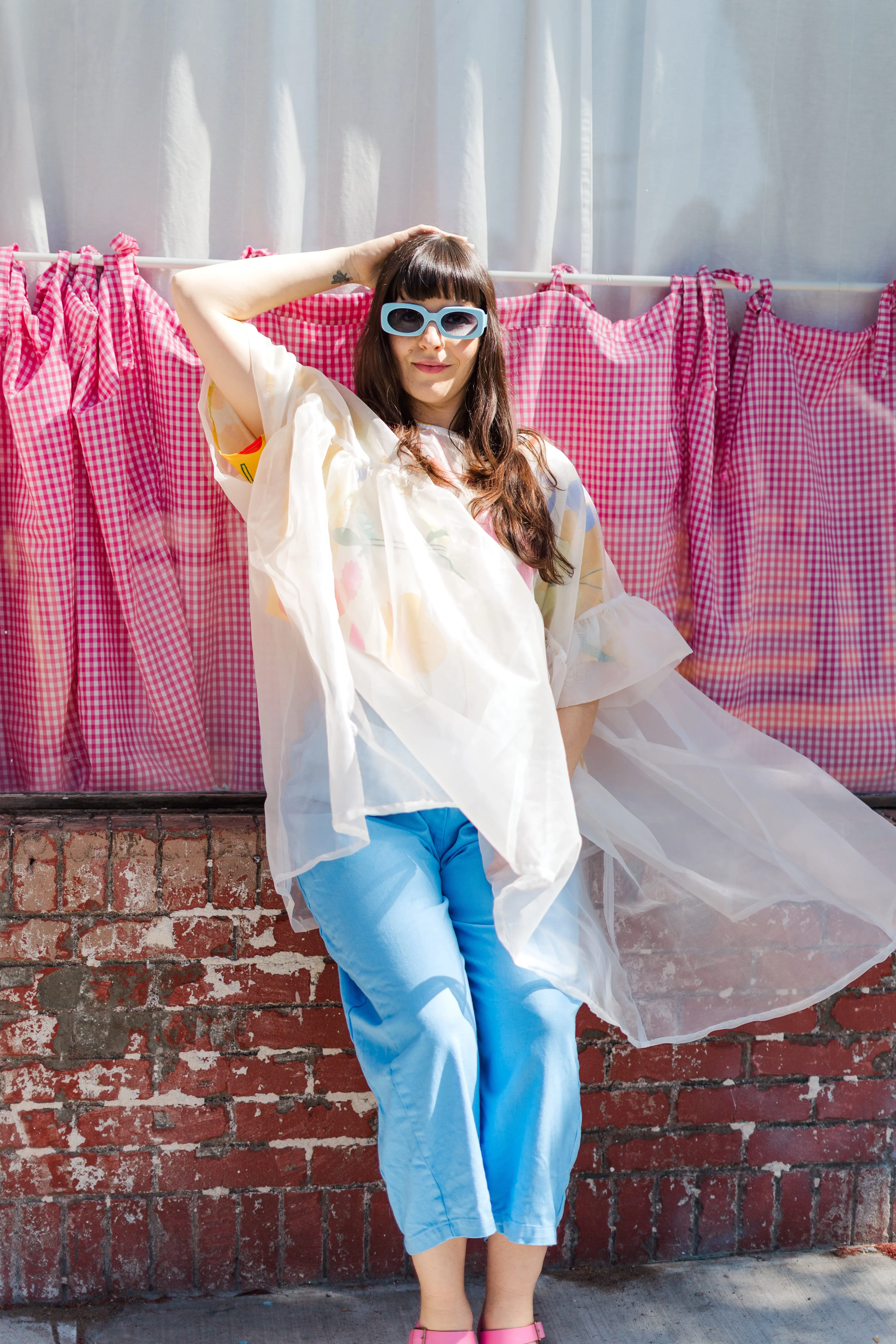 Barrel Pant in Neptune Twill sold by Nettle Studios