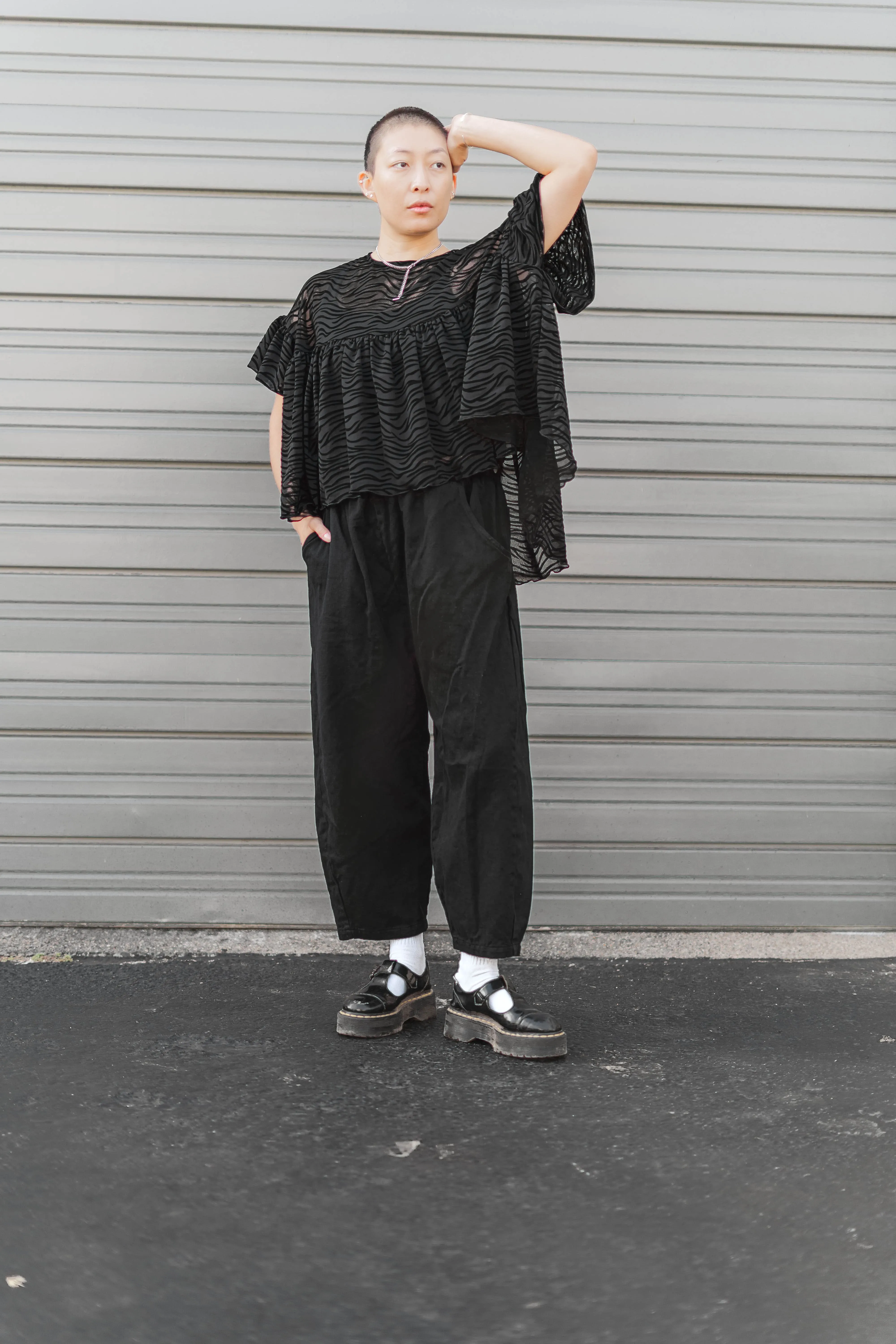 Zebra Mesh Mushroom Top sold by Nettle Studios product image thumbnail 5