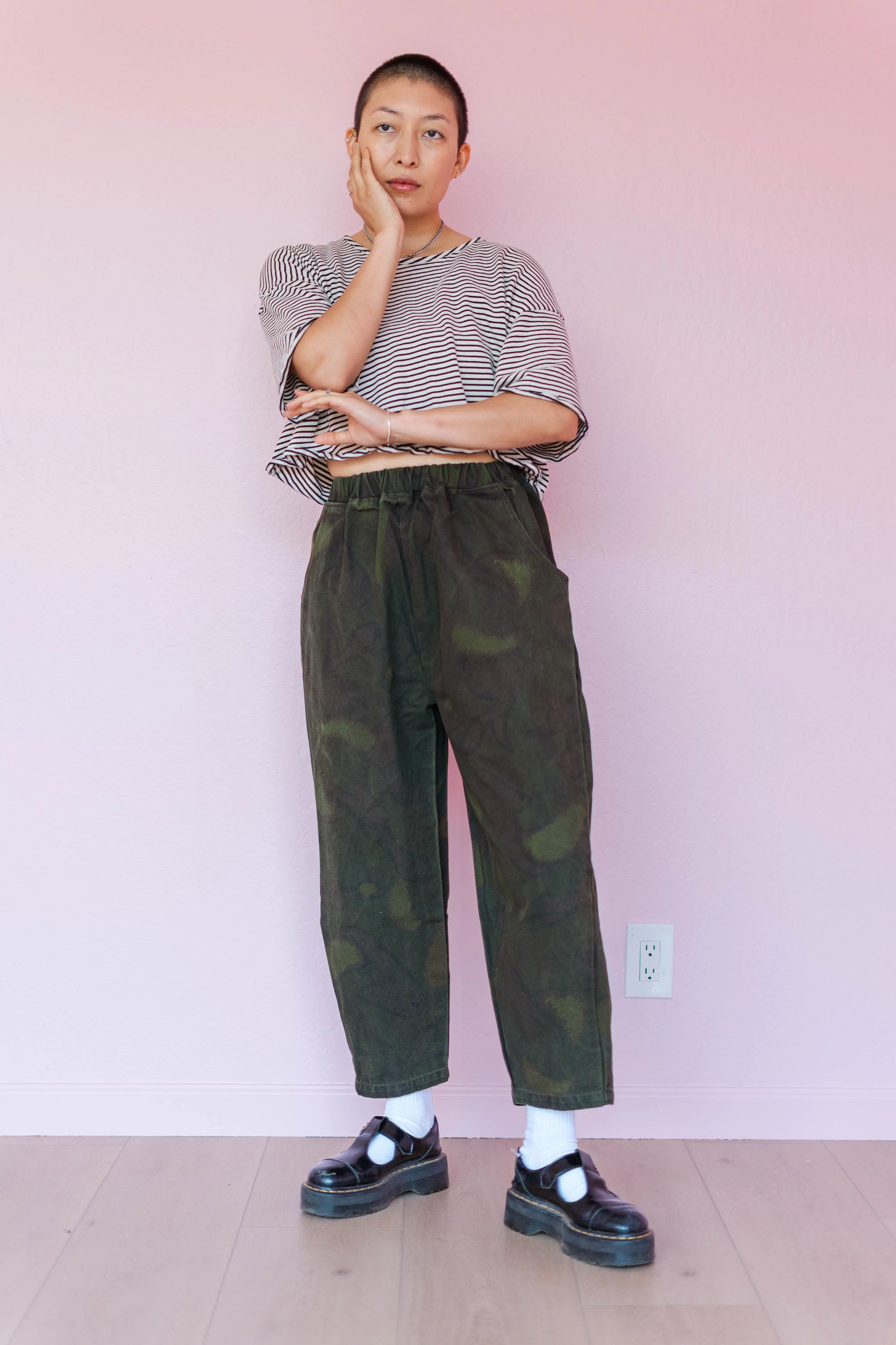 Barrel Pant in Overdyed Camo sold by Nettle Studios product image thumbnail 3