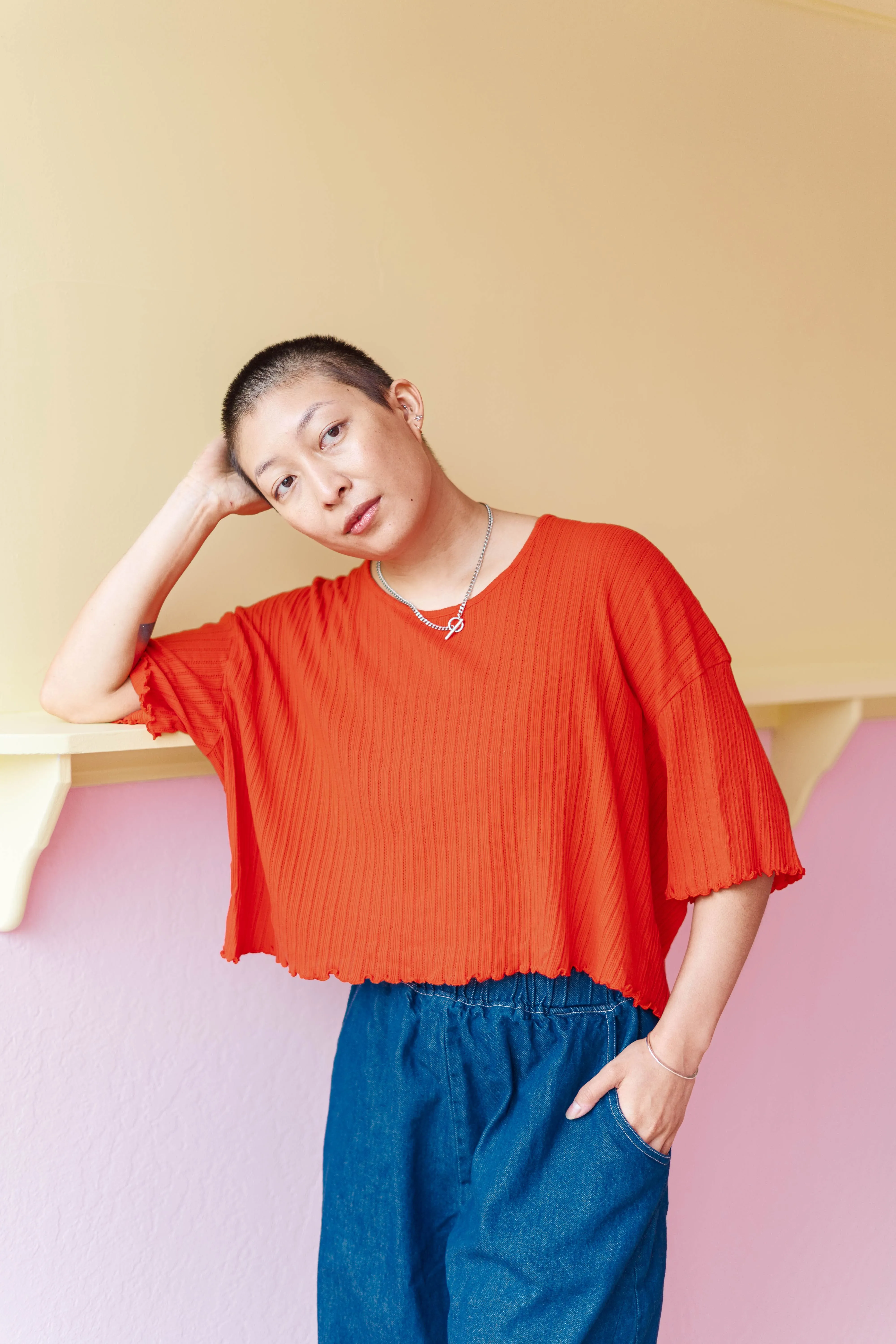 Tomato Knit Favorite Tee sold by Nettle Studios product image thumbnail 2