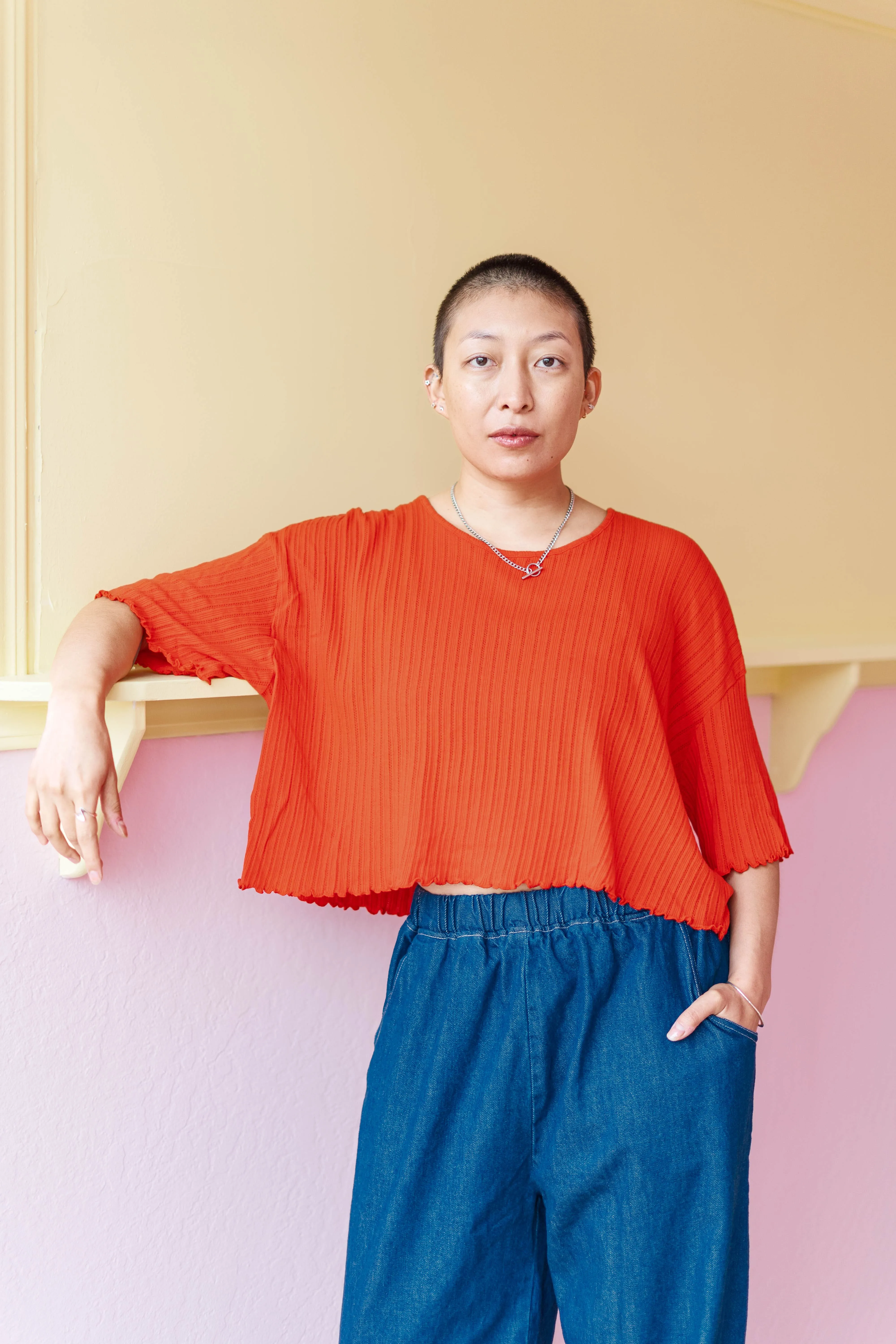 Tomato Knit Favorite Tee sold by Nettle Studios