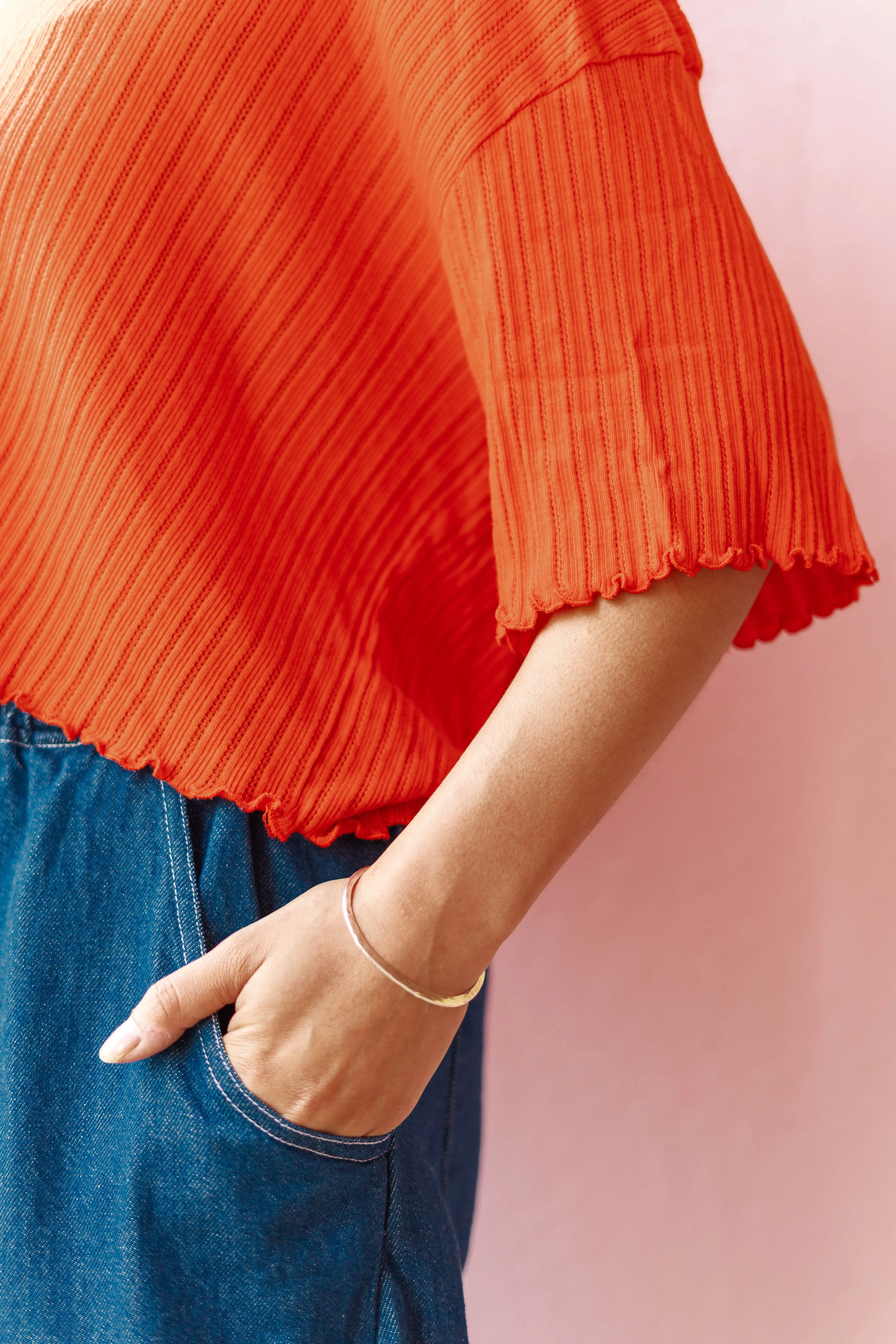 Tomato Knit Favorite Tee sold by Nettle Studios product image thumbnail 3