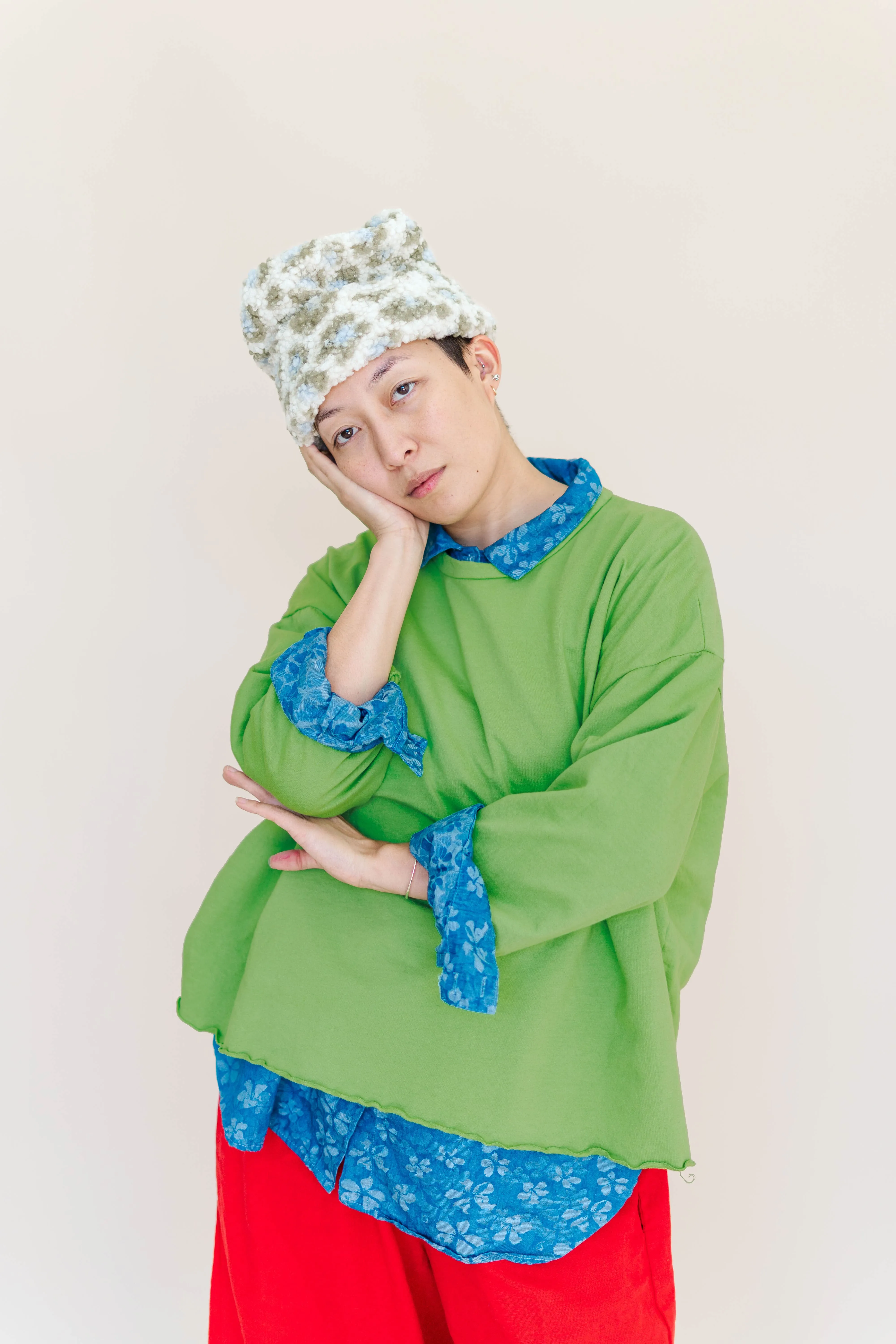 Acid Green Sweatshirt Tee sold by Nettle Studios product image thumbnail 5