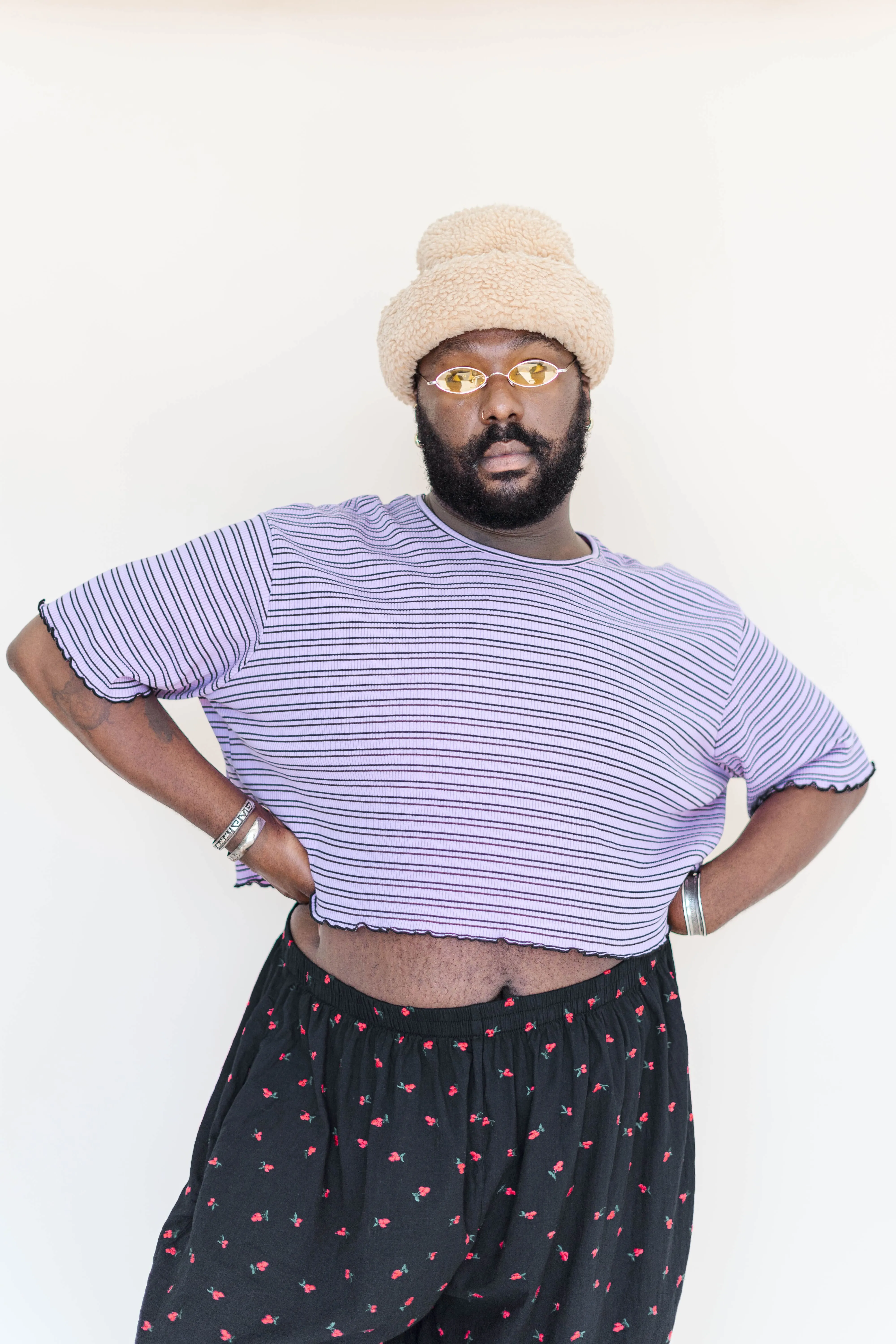 Lilac Stripe Favorite Tee sold by Nettle Studios