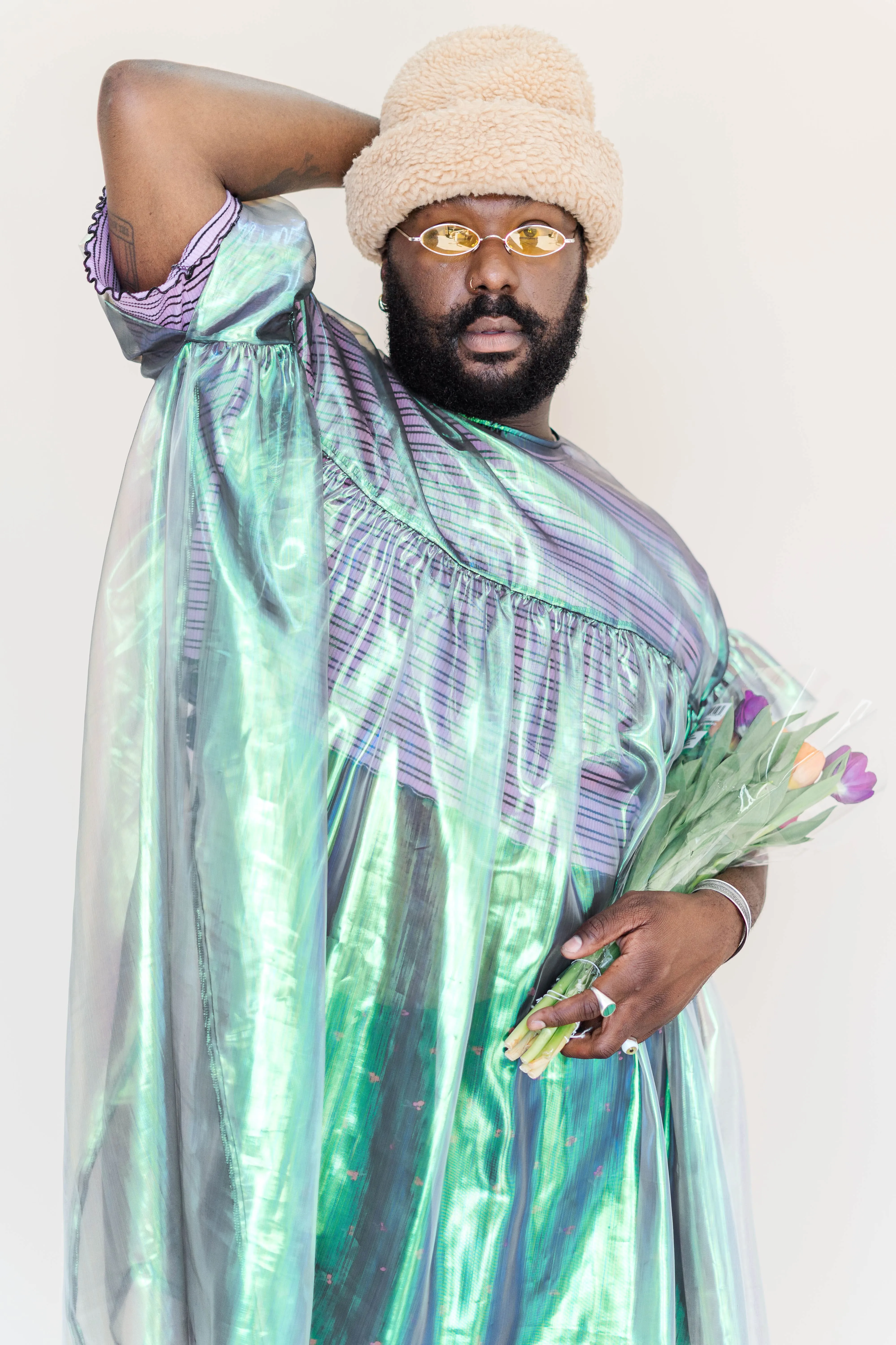 Lilac Stripe Favorite Tee sold by Nettle Studios product image thumbnail 5