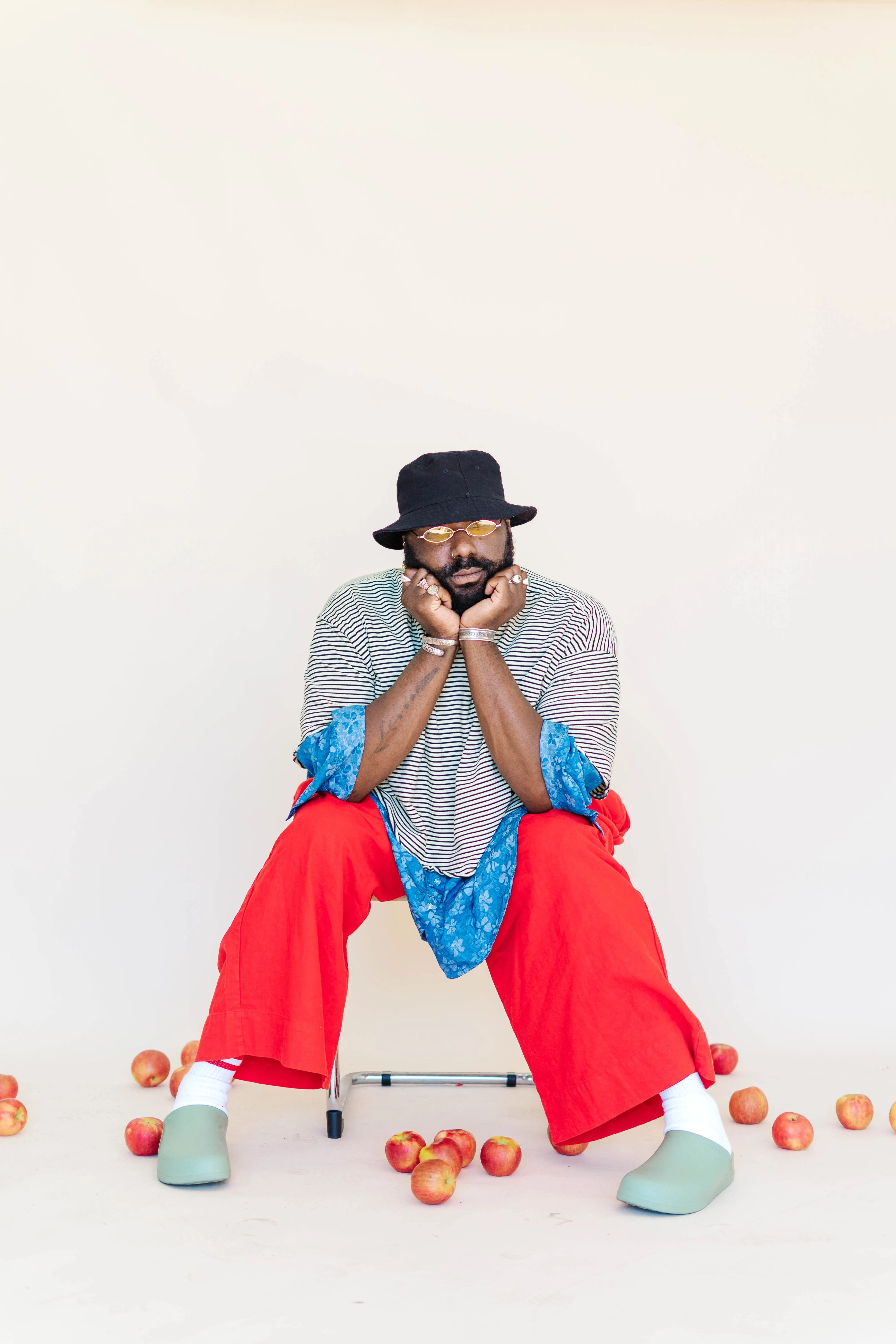 Lemon Water Stripe Favorite Tee sold by Nettle Studios product image thumbnail 4