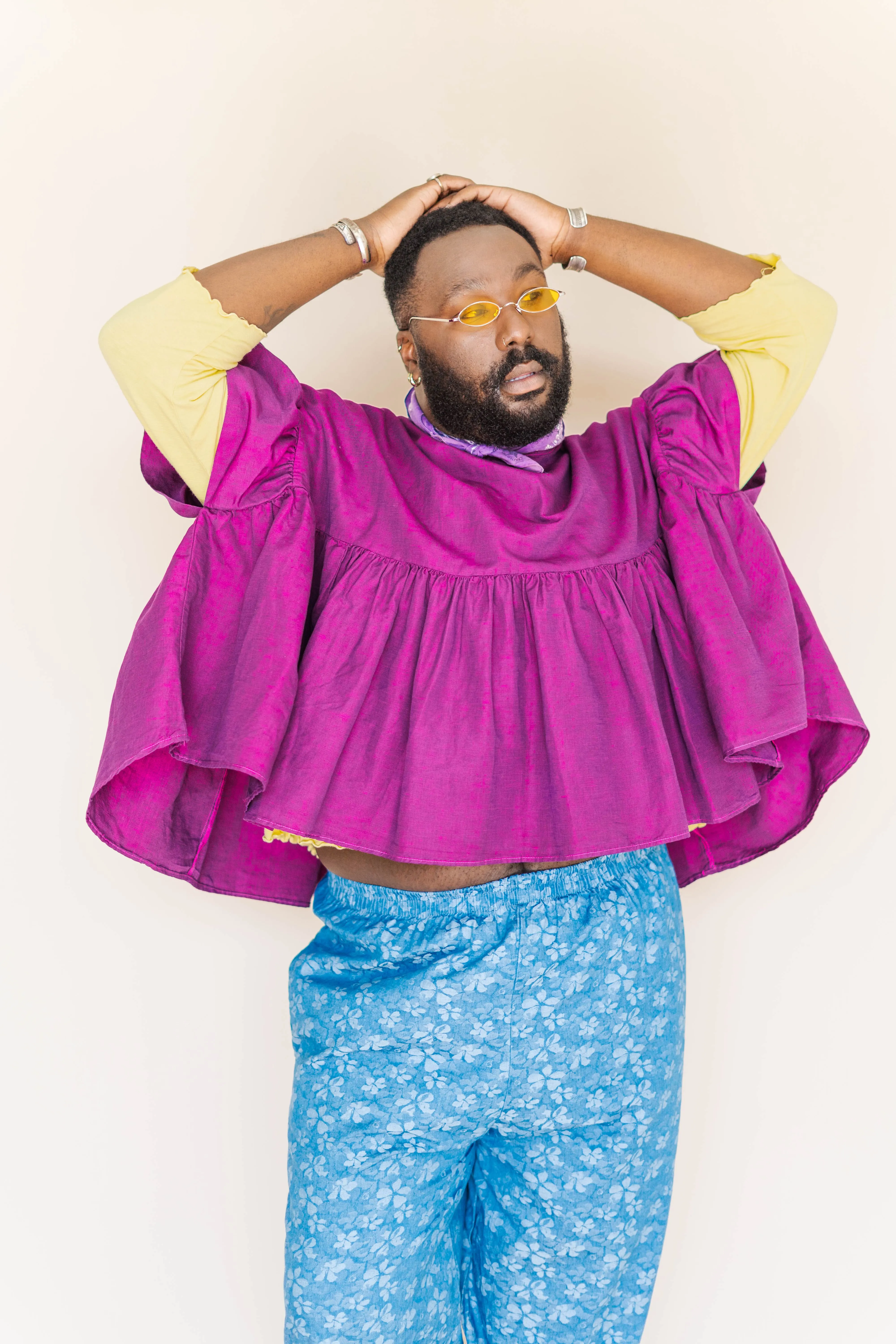 Boysenberry Mushroom Top sold by Nettle Studios