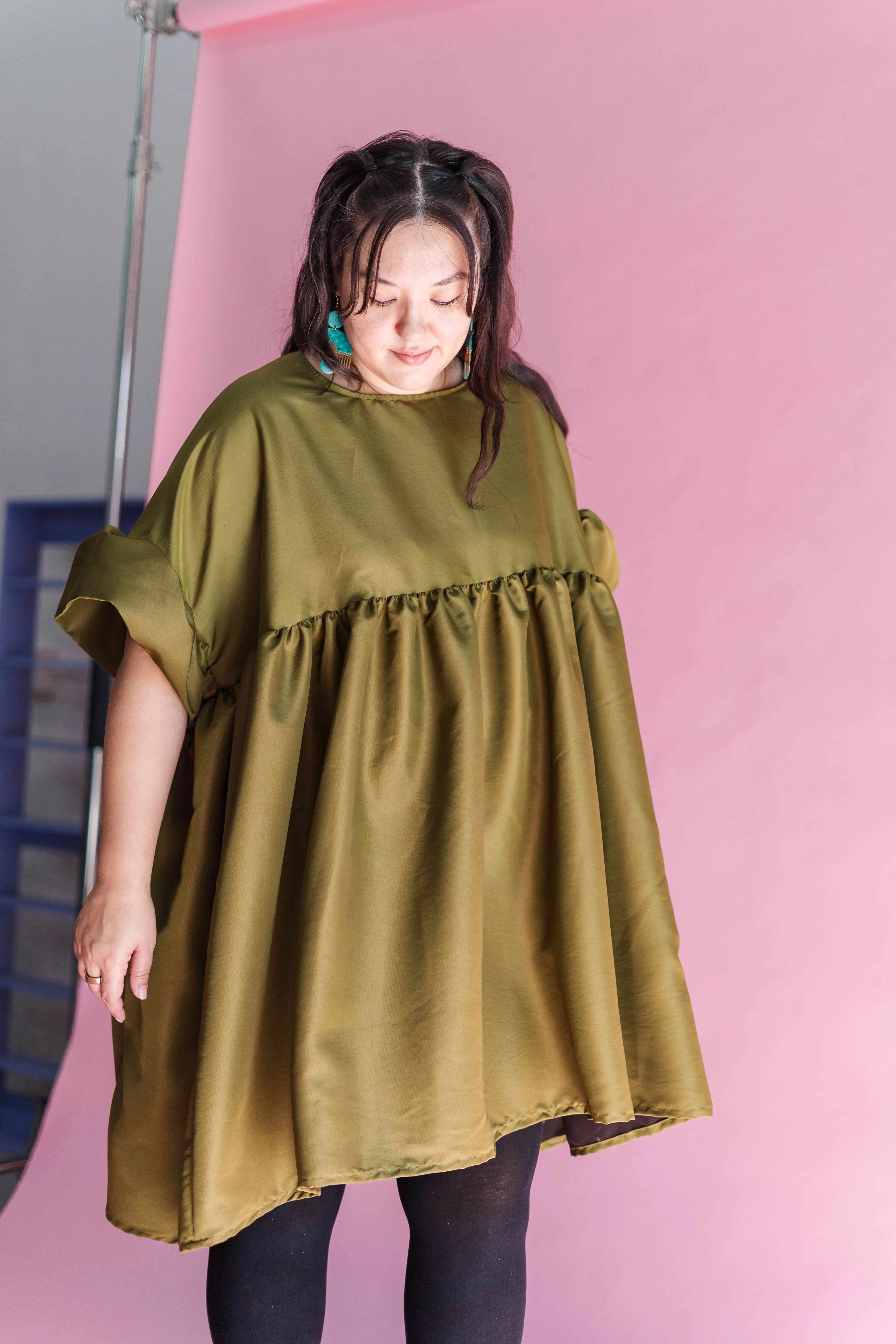 Martini Olive Mini Mushroom Dress sold by Nettle Studios product image thumbnail 4