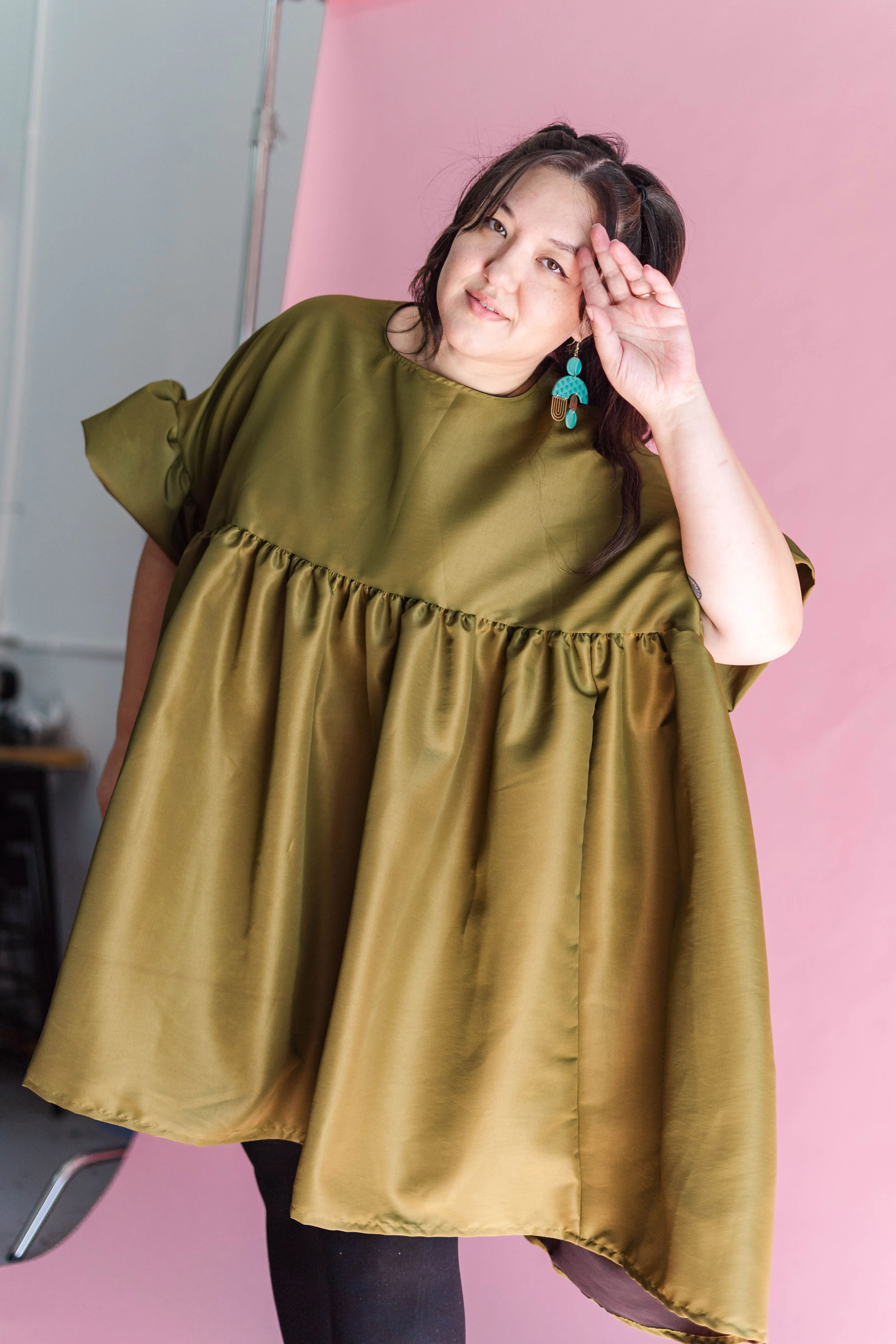 Martini Olive Mini Mushroom Dress sold by Nettle Studios product image thumbnail 5