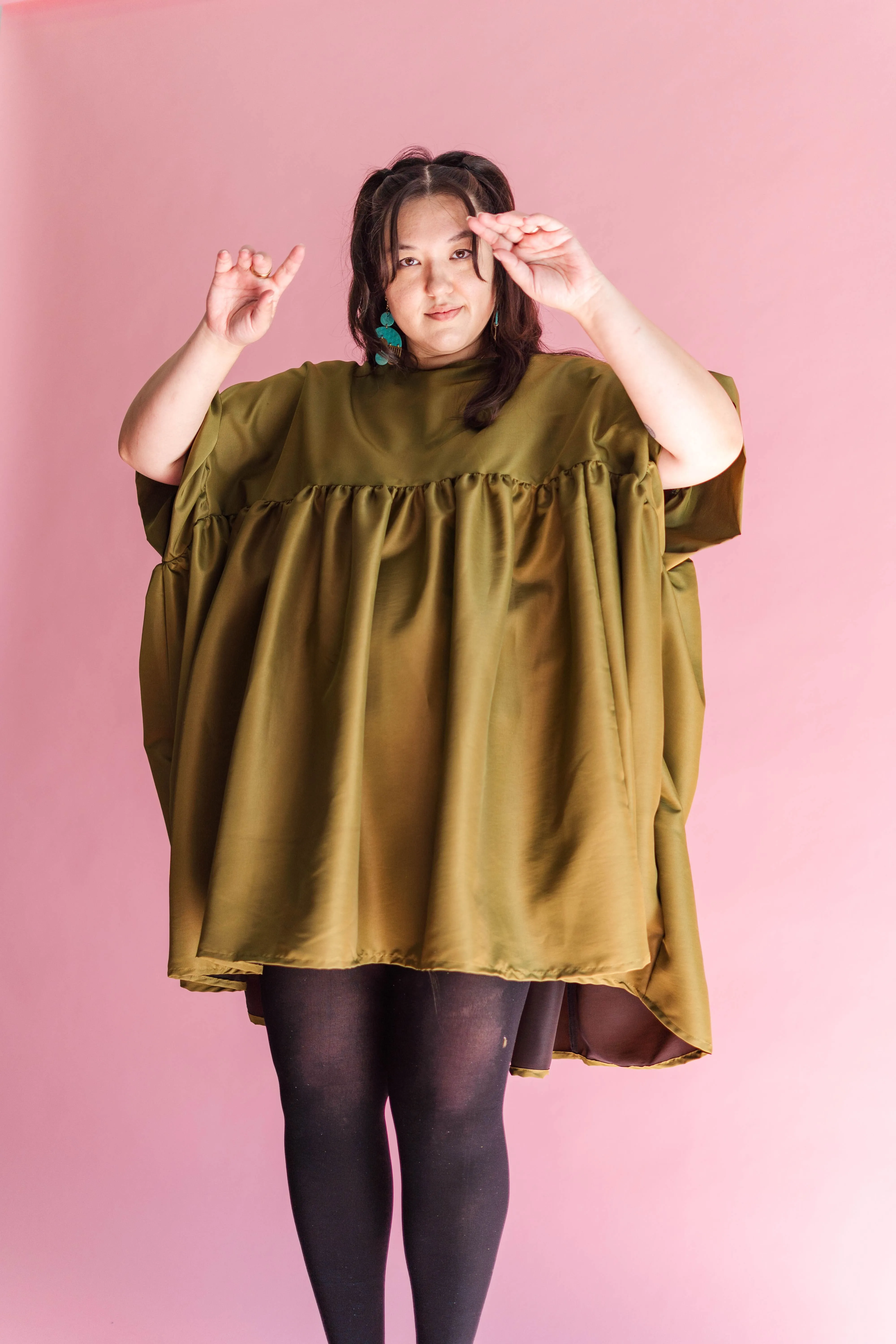 Martini Olive Mini Mushroom Dress sold by Nettle Studios