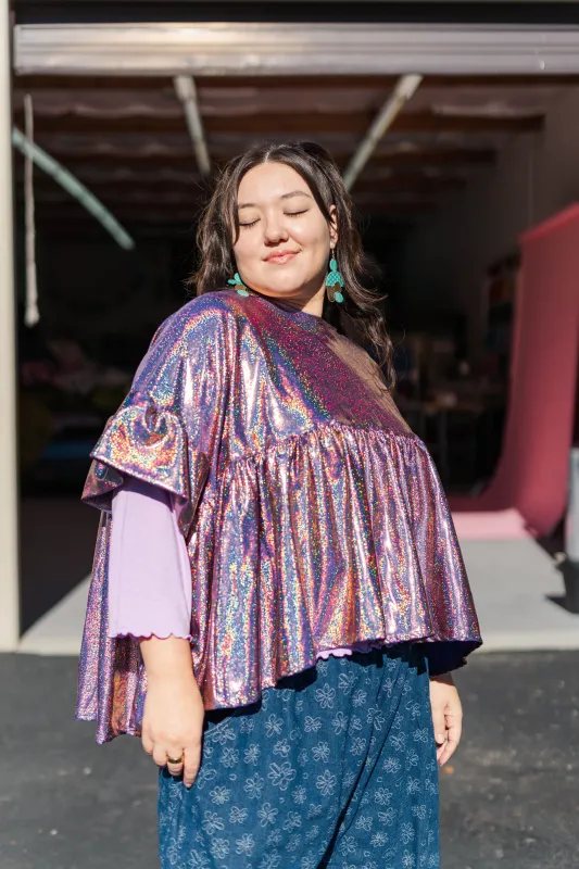 Purple Glitter Gel Pen Mushroom Top sold by Nettle Studios