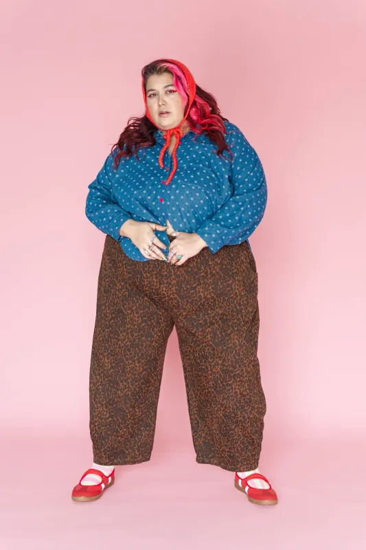 Leopard Twill Balloon Pant sold by Nettle Studios