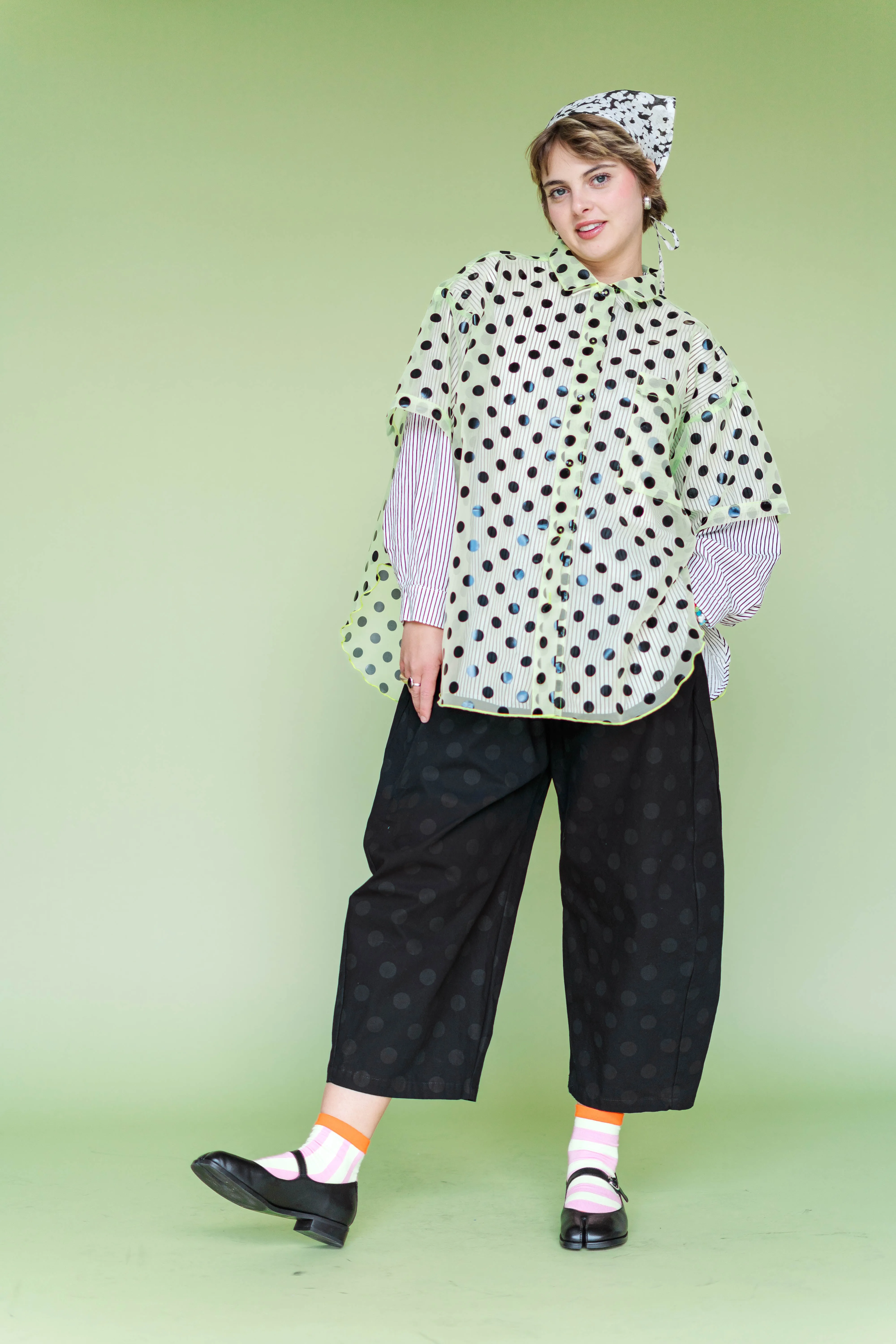 BLACK POLKA DOT BALLOON PANT sold by Nettle Studios product image thumbnail 5