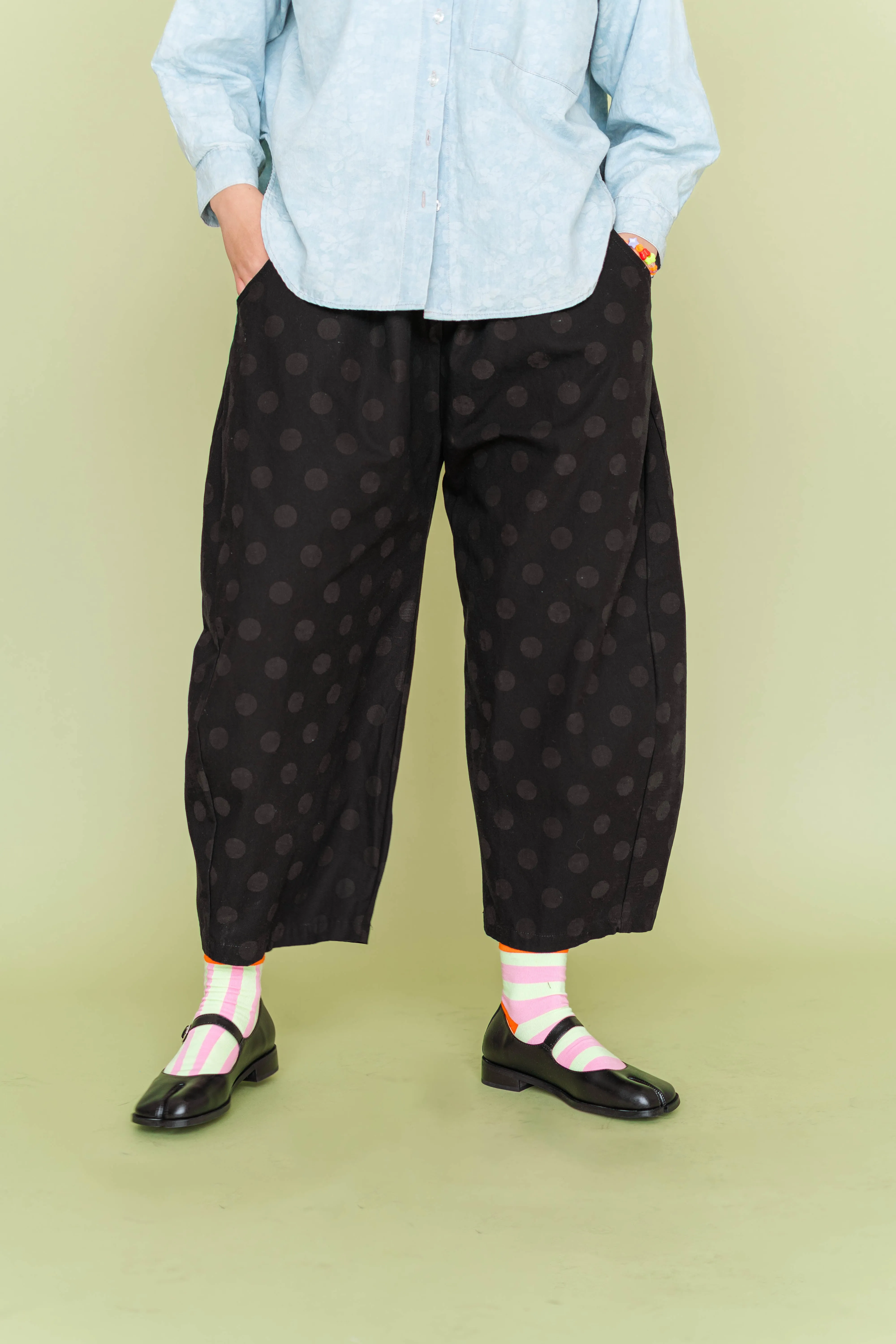 BLACK POLKA DOT BALLOON PANT sold by Nettle Studios product image thumbnail 2
