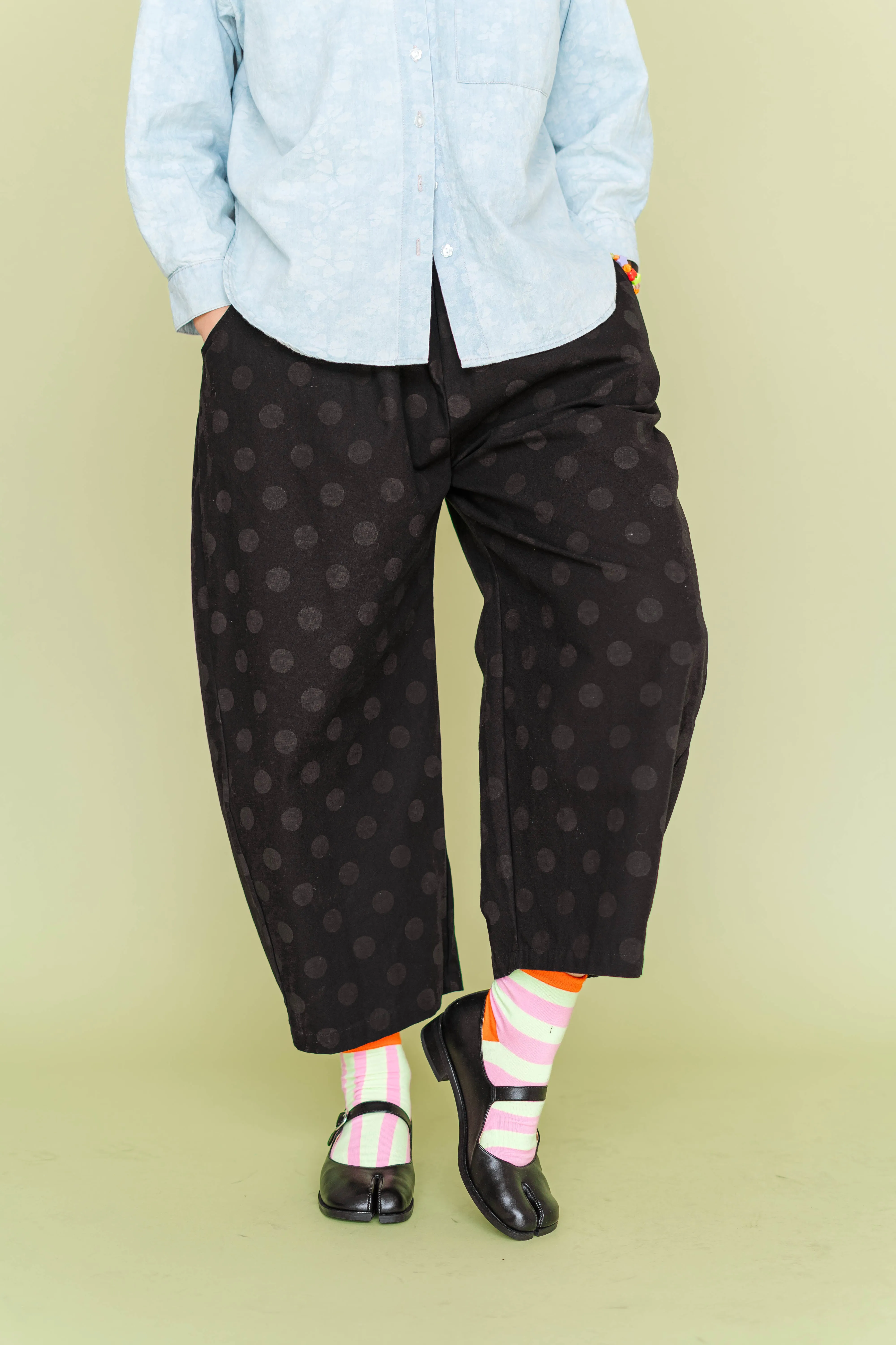 BLACK POLKA DOT BALLOON PANT sold by Nettle Studios product image thumbnail 3