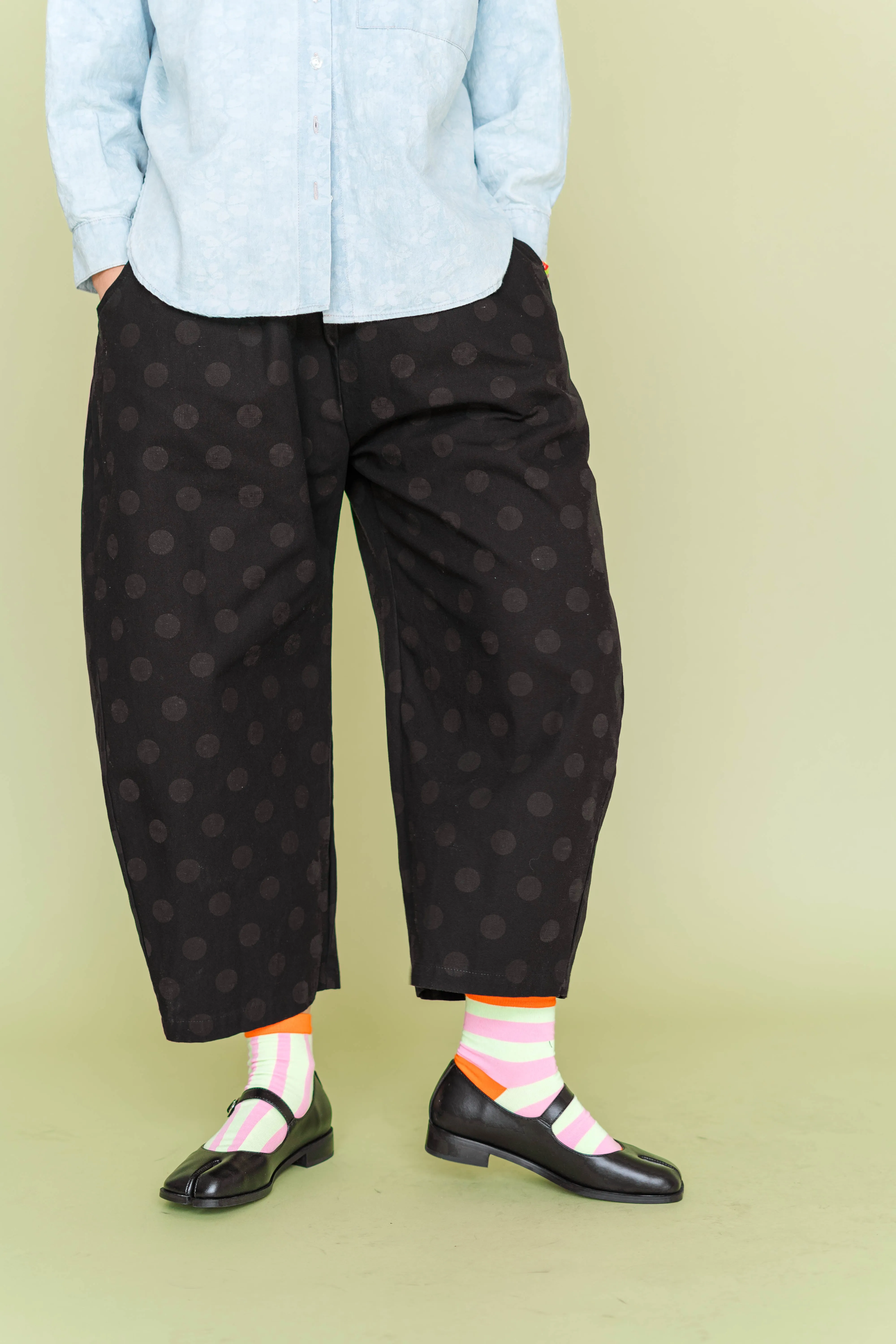 BLACK POLKA DOT BALLOON PANT sold by Nettle Studios
