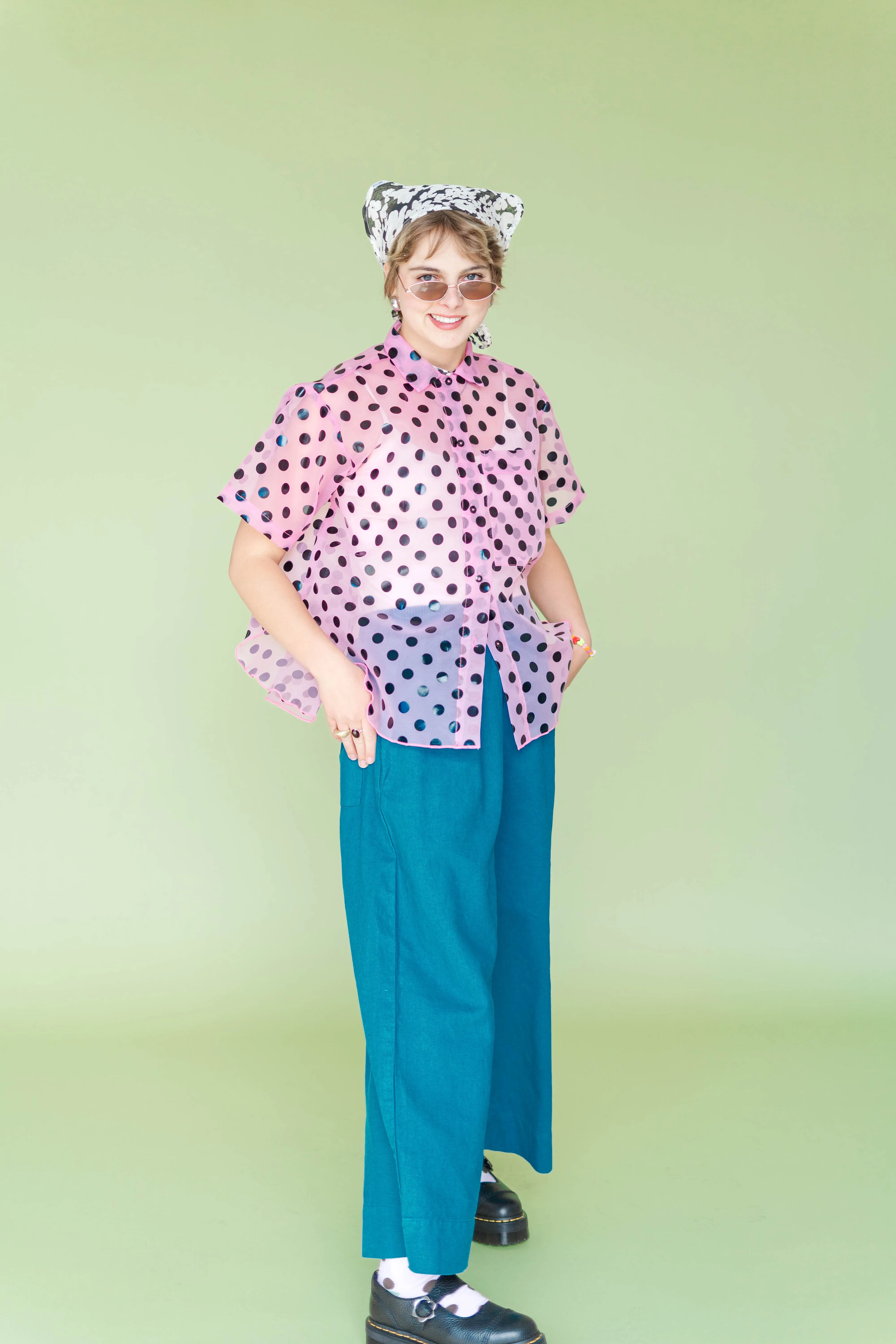 TEAL MID EASY PANT sold by Nettle Studios product image thumbnail 4