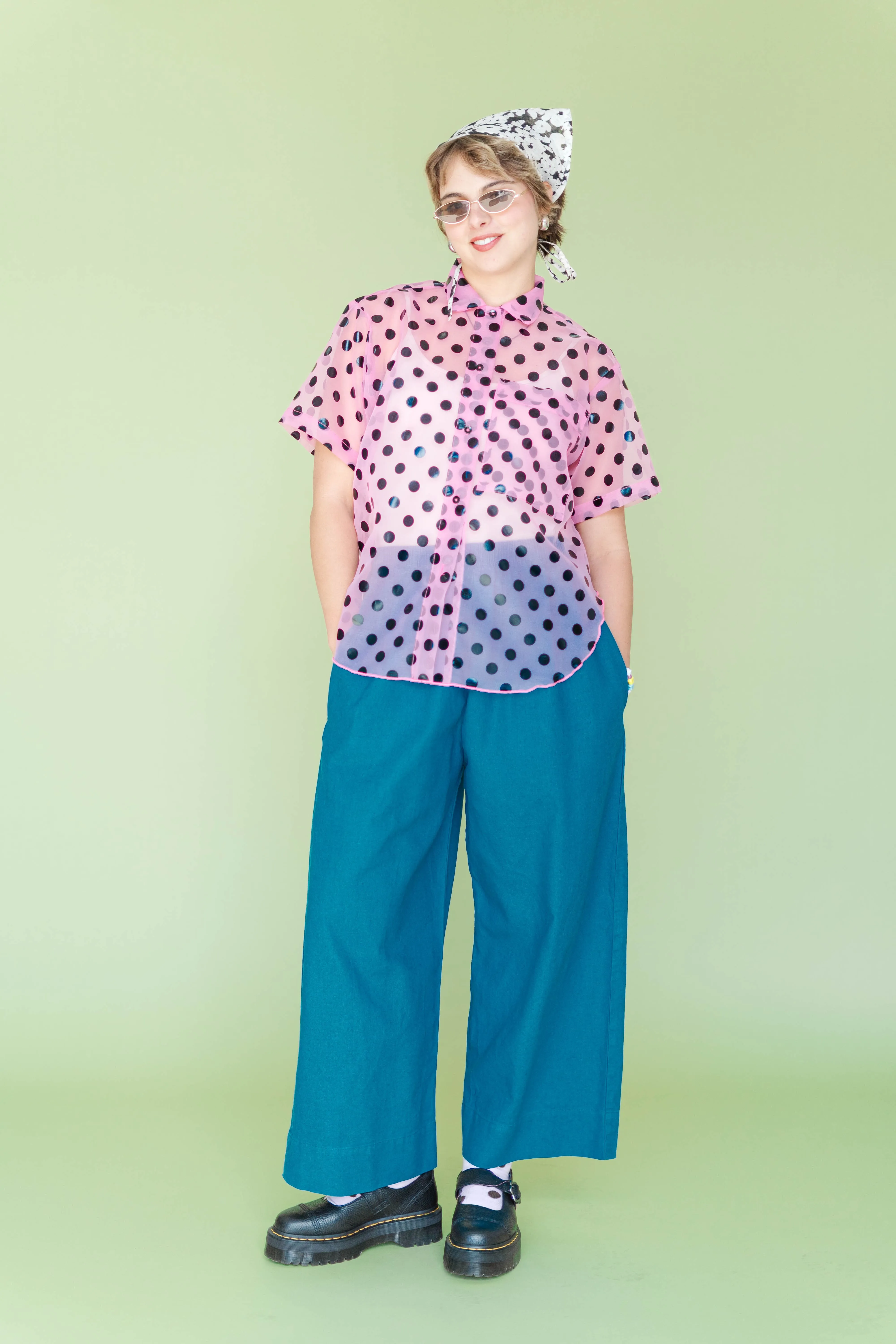 TEAL MID EASY PANT sold by Nettle Studios product image thumbnail 3