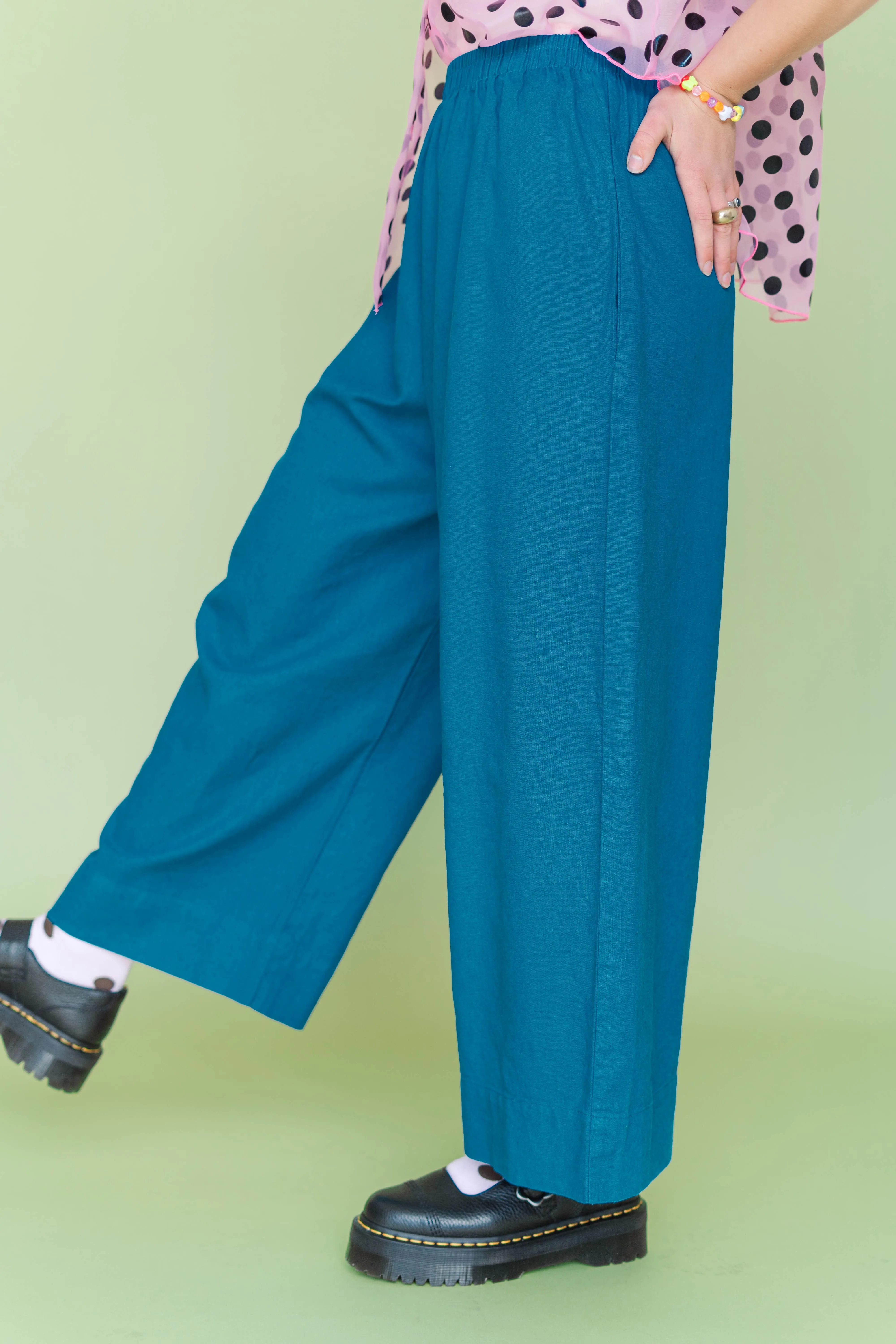 TEAL MID EASY PANT sold by Nettle Studios product image thumbnail 2