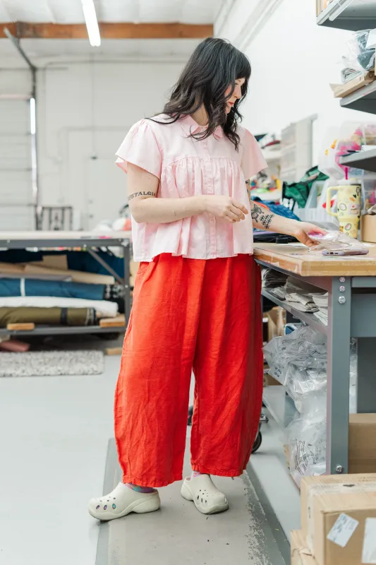TOMATO BALLOON PANT made by Nettle Studios