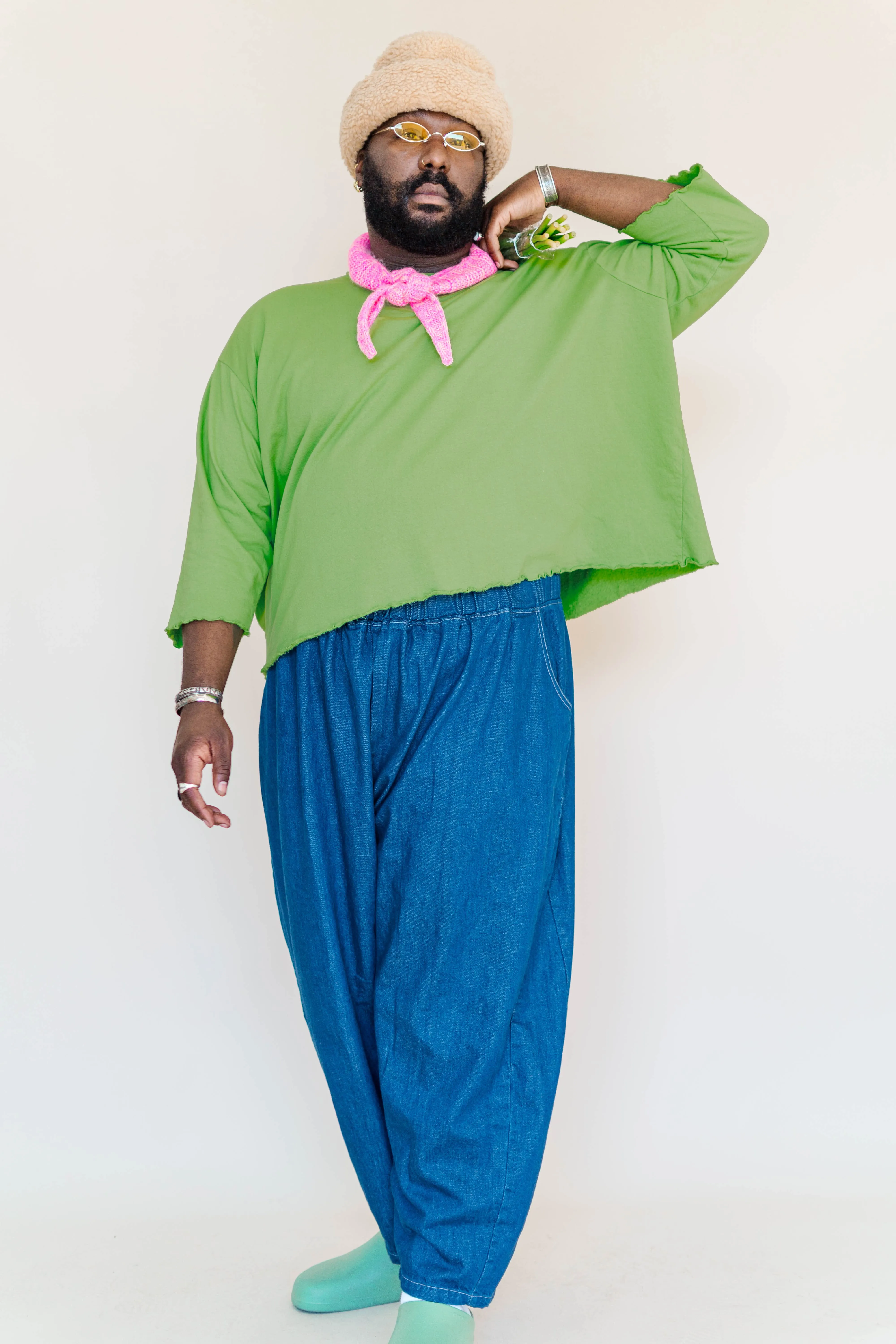 DENIM BARREL PANT sold by Nettle Studios product image thumbnail 5