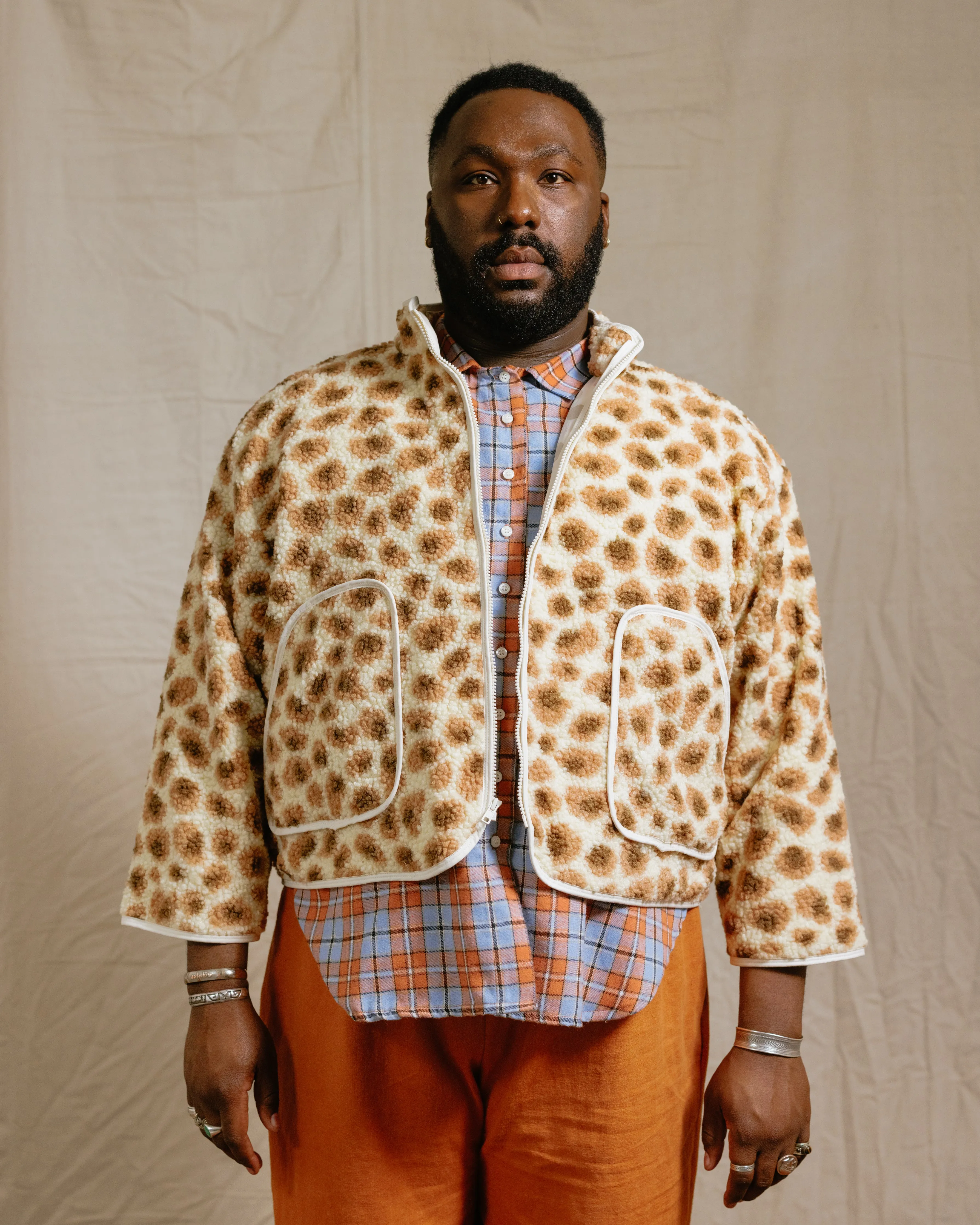 Sherpa Jacket in Honey Latte (RTS) sold by Nettle Studios product image thumbnail 2