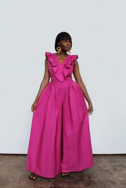 Amari Jumpsuit Fuschia sold by Forever Amelia