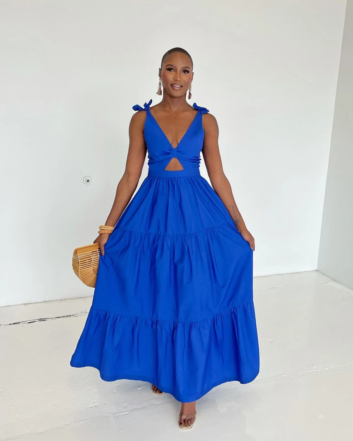 Ivanna Maxi Vacation Royal blue sold by Forever Amelia