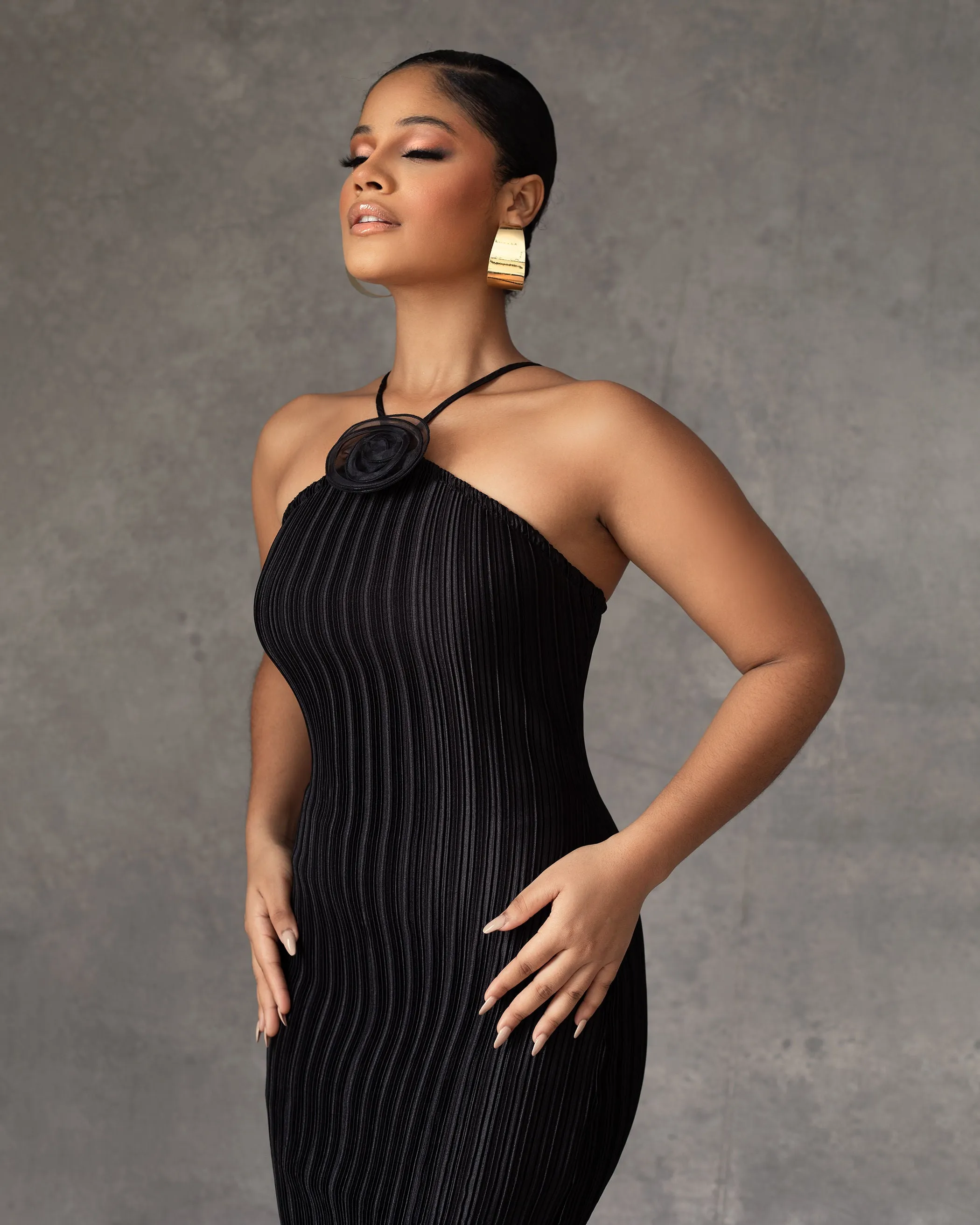 Amira Plisse Dress Black sold by Forever Amelia product image thumbnail 2