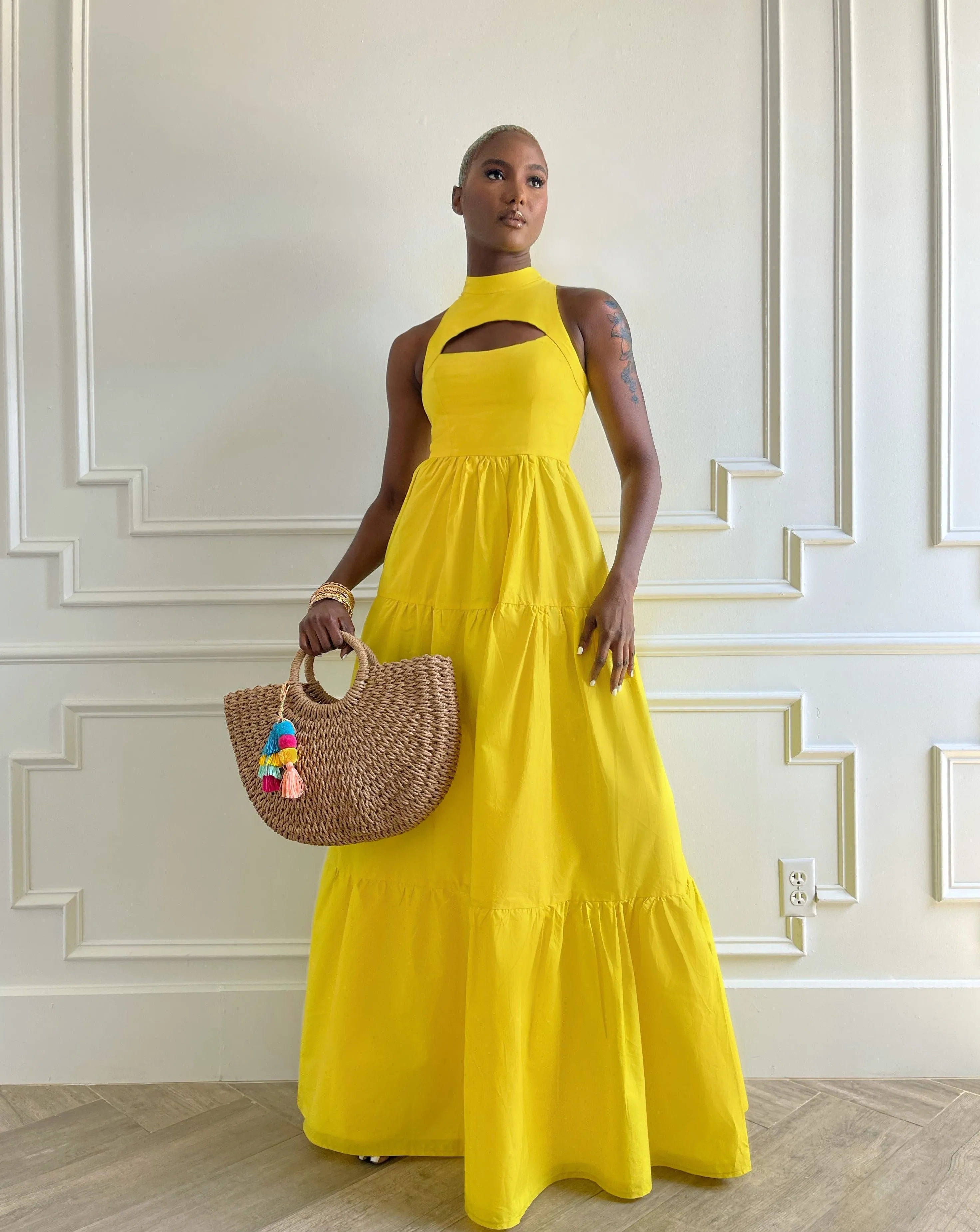 Lola Maxi Vacation Dress Yellow sold by Forever Amelia