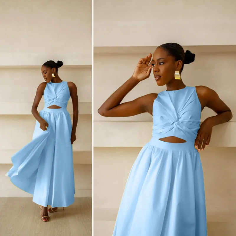 Remi Blue Maxi Dress sold by Forever Amelia