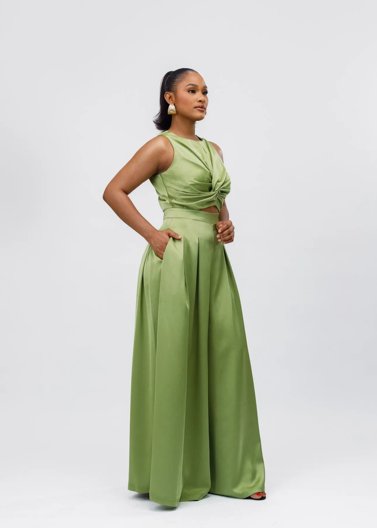 Knot Wide Legs Jumpsuit sold by Forever Amelia product image thumbnail 3