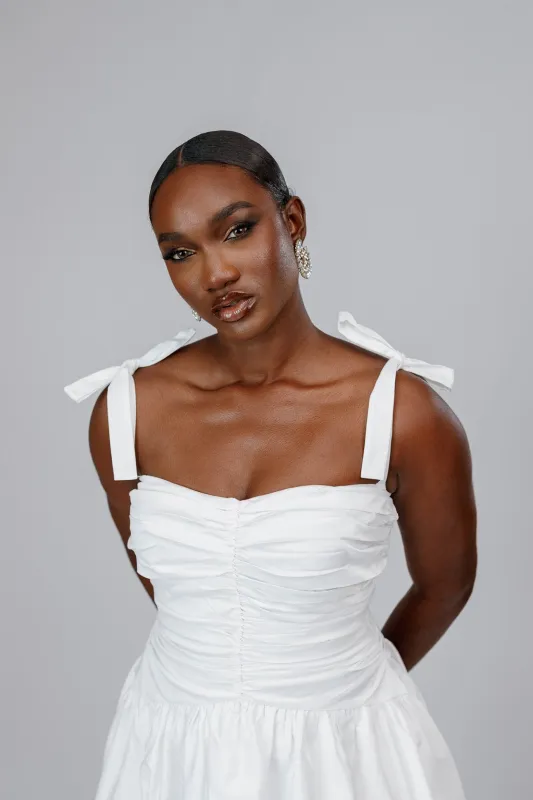 White Midi Dress sold by Forever Amelia