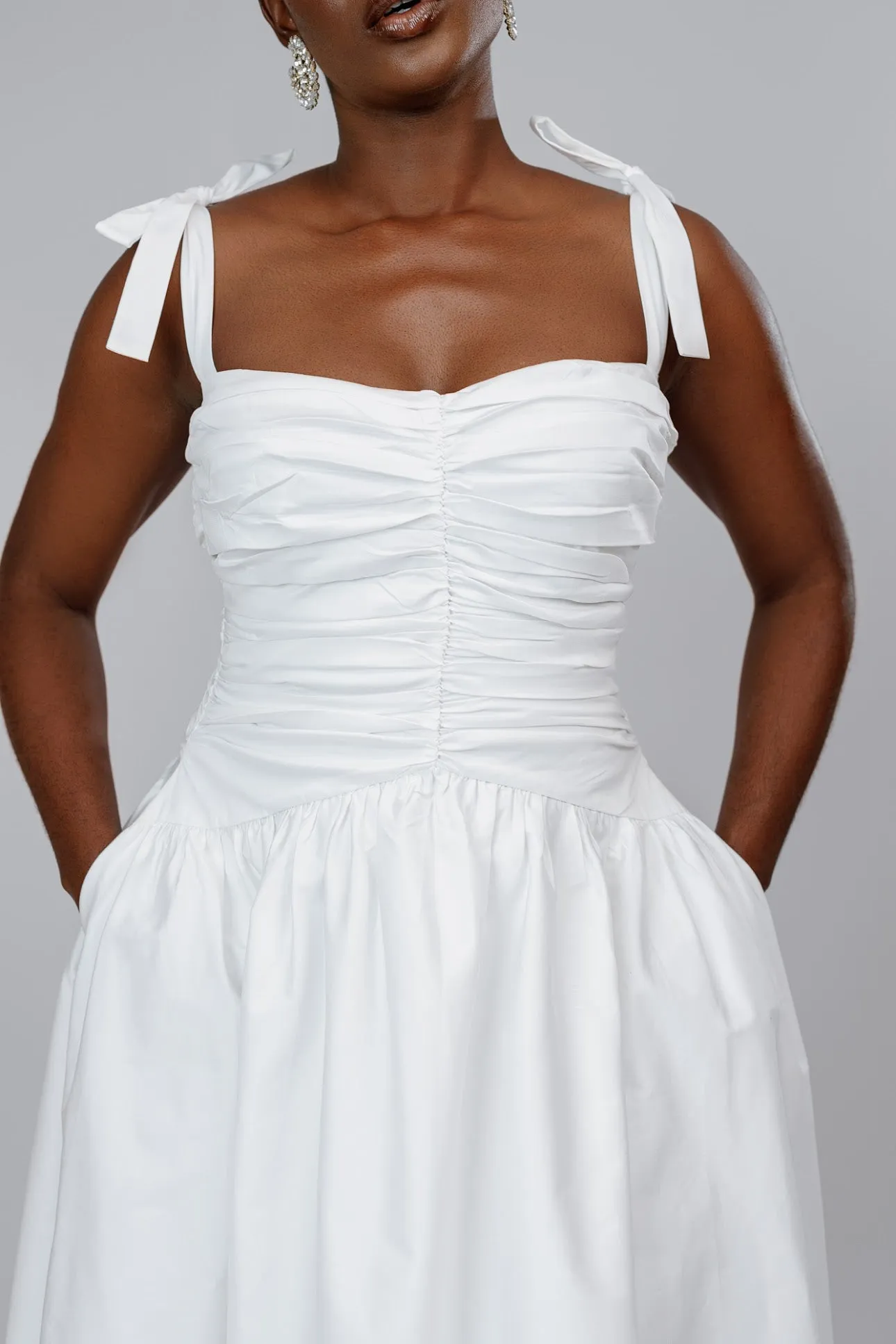 White Midi Dress sold by Forever Amelia product image thumbnail 4