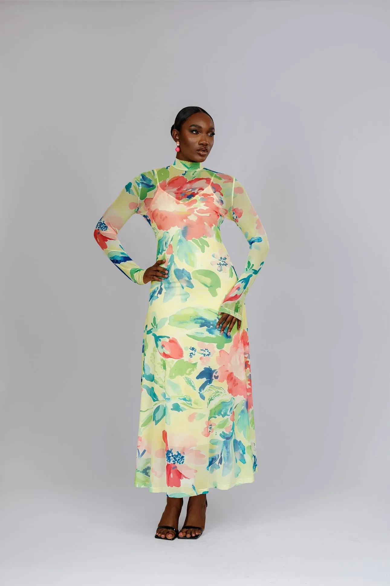 Grace Floral Mesh Dress sold by Forever Amelia product image thumbnail 2