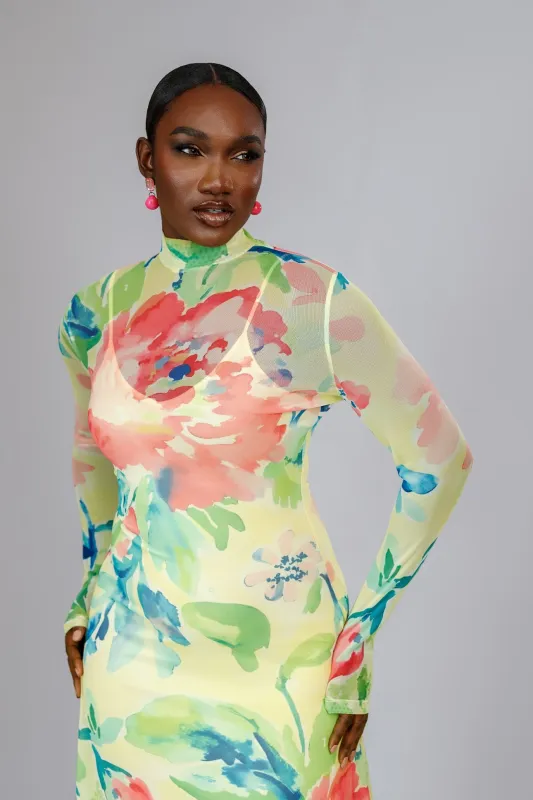 Grace Floral Mesh Dress sold by Forever Amelia