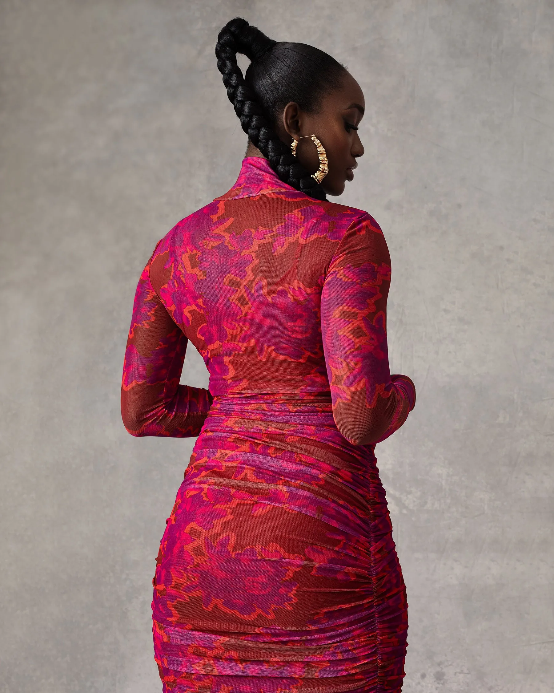 Lori Mesh Maxi Dress Pink sold by Forever Amelia product image thumbnail 3