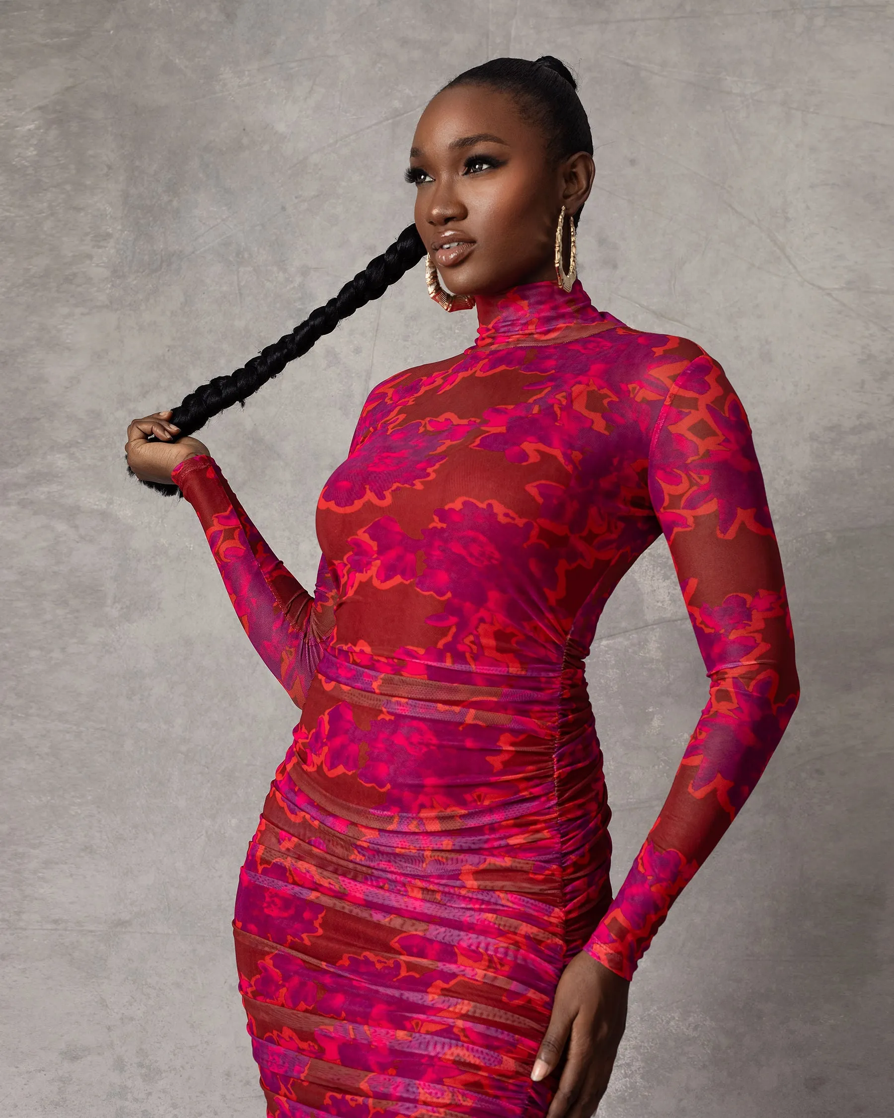 Lori Mesh Maxi Dress Pink sold by Forever Amelia product image thumbnail 4