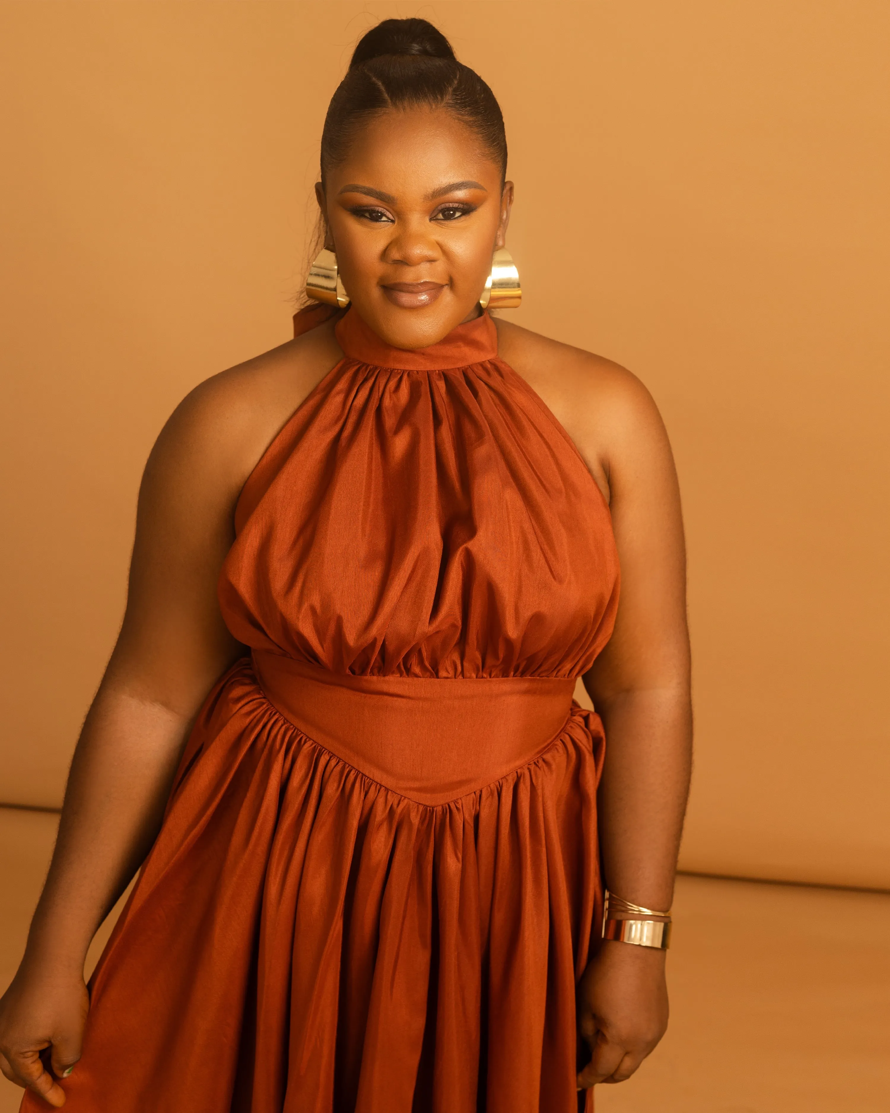 Joan Midi Dress Bronze sold by Forever Amelia