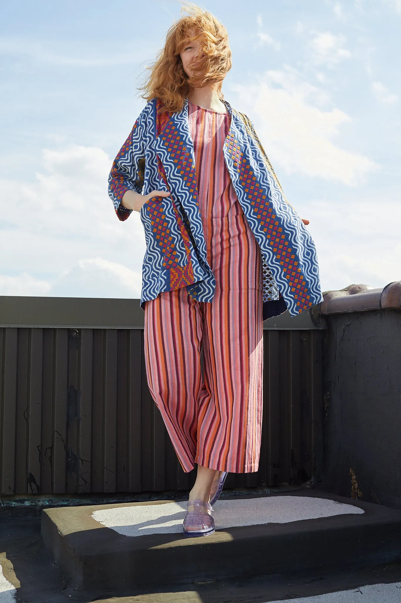 BROOKLYN WRAP JACKET | SEA WAVE sold by Rujuta Sheth product image thumbnail 3