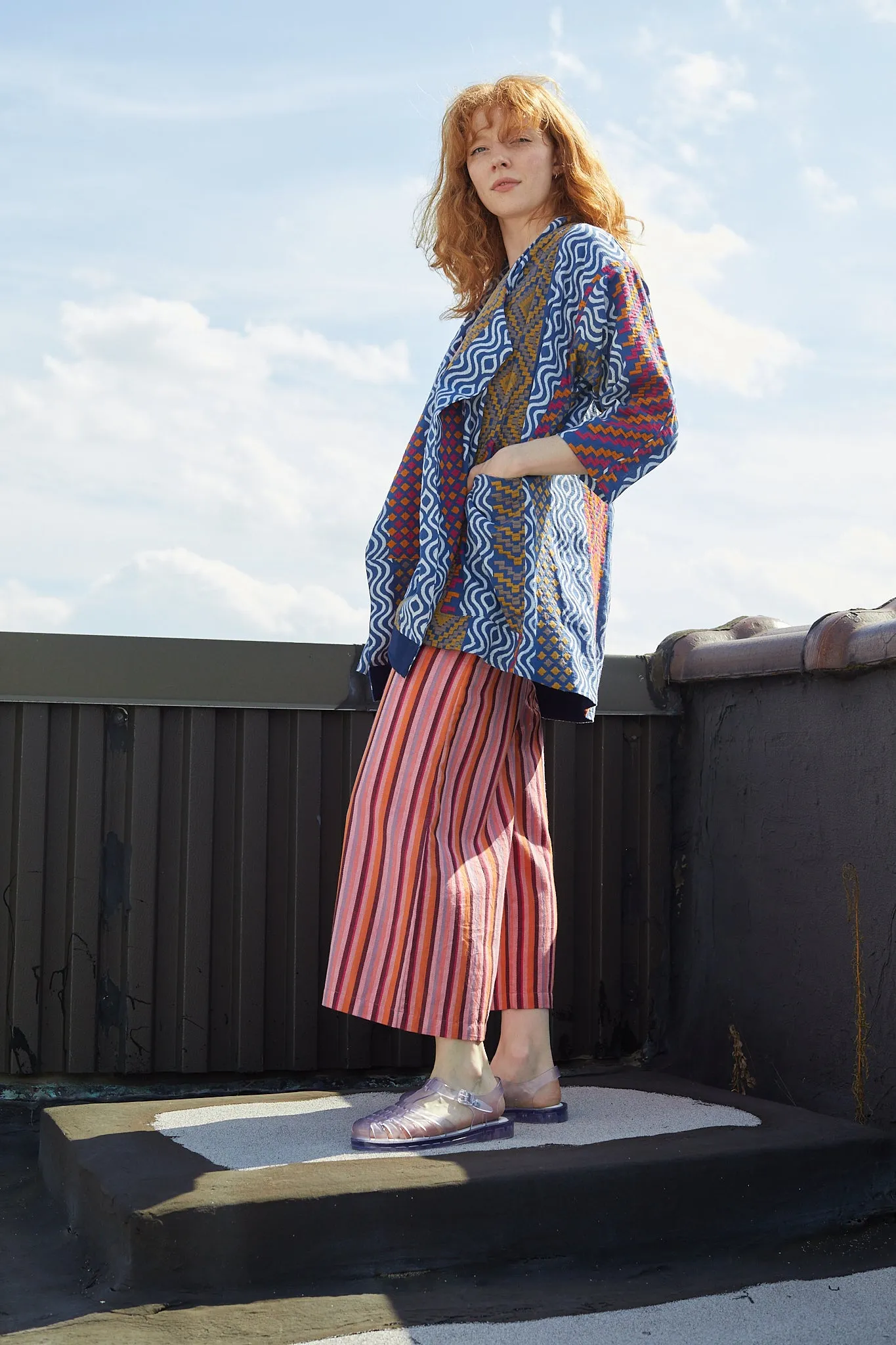 BROOKLYN WRAP JACKET | SEA WAVE sold by Rujuta Sheth product image thumbnail 2