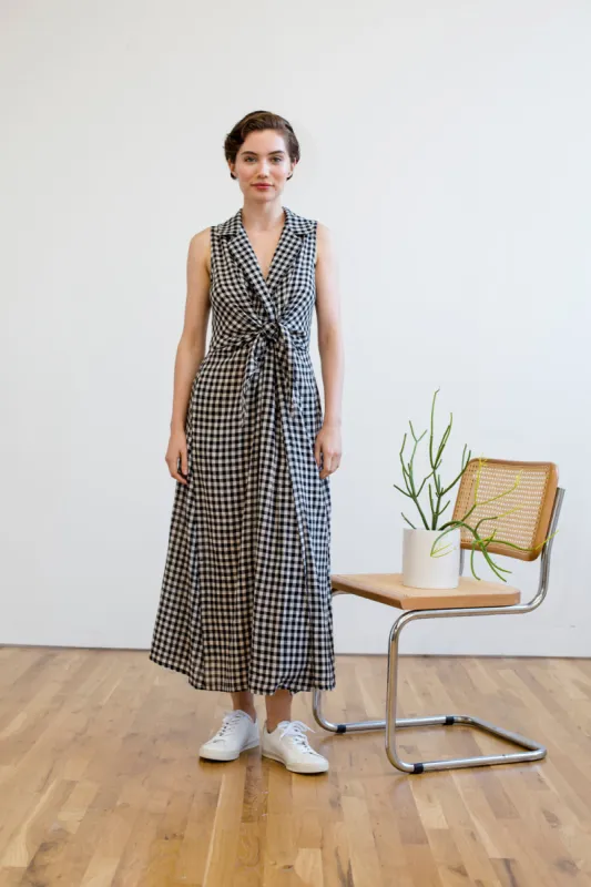 EMILY DRESS | BLACK & WHITE CHEX sold by Rujuta Sheth