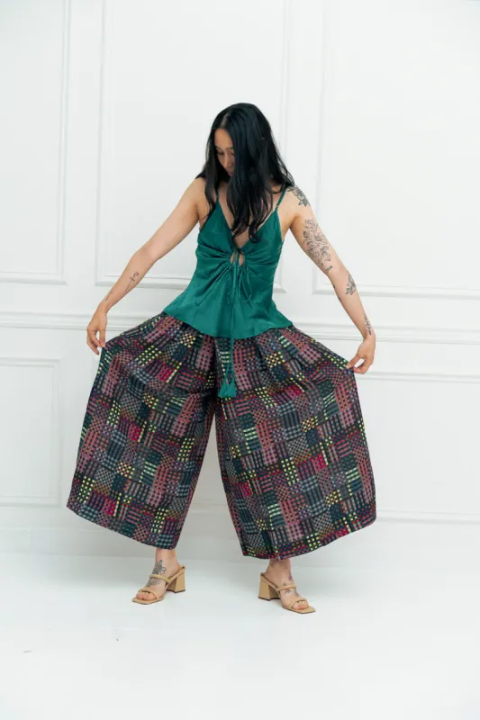 FRIDA PANTS | NIGHT RUBIX PRINT sold by Rujuta Sheth