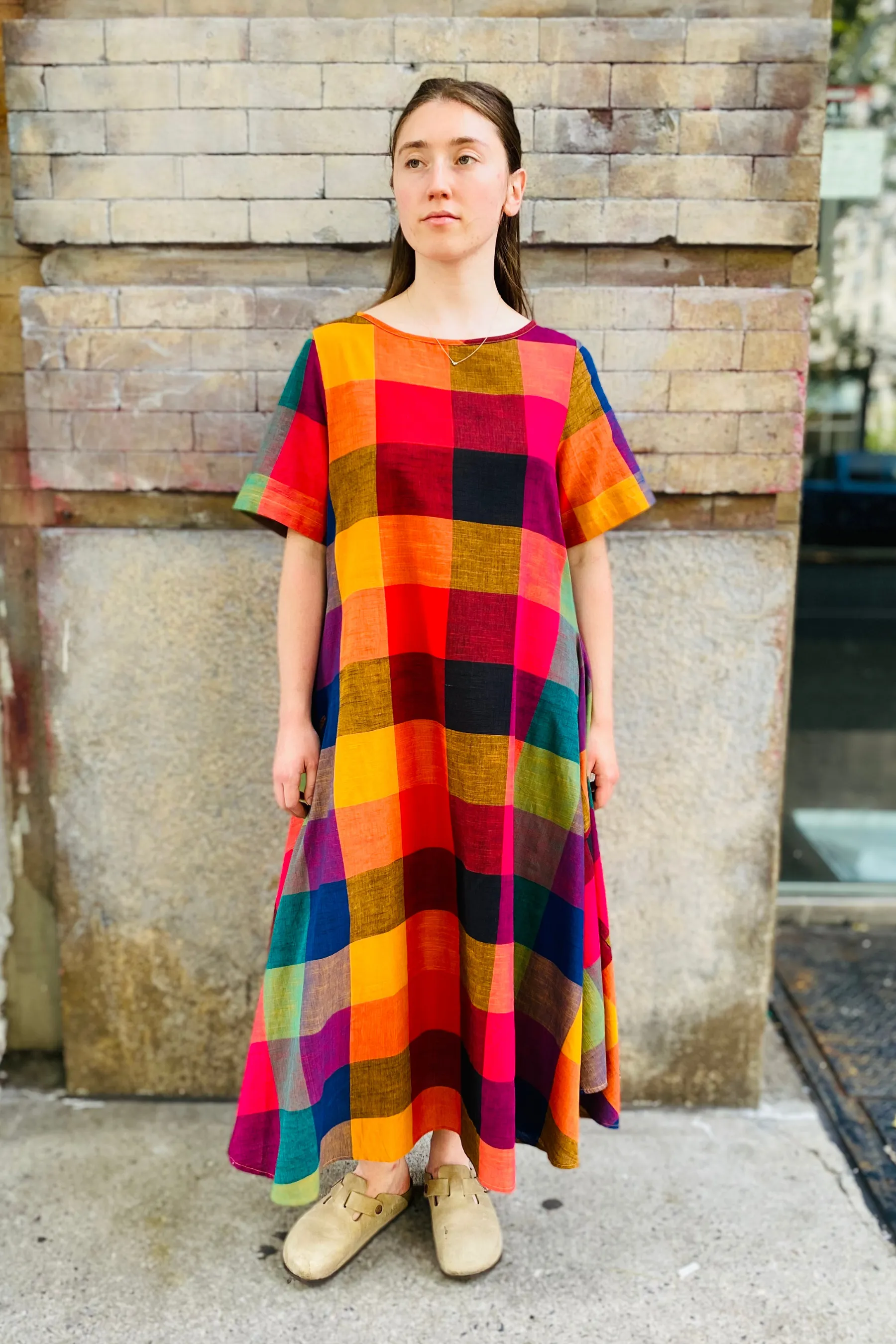 OCTOBER FLARE DRESS | MULTI CHEX sold by Rujuta Sheth product image thumbnail 5