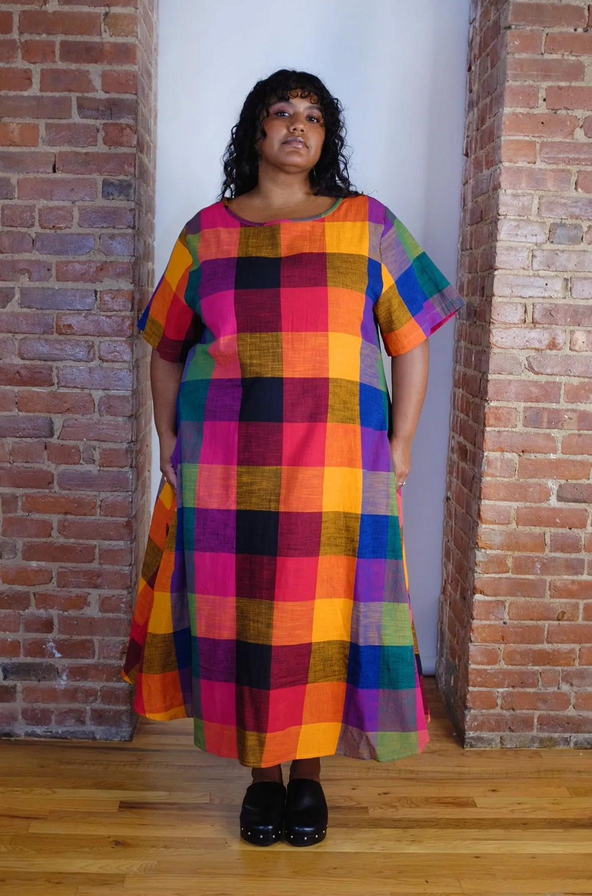 OCTOBER FLARE DRESS | MULTI CHEX sold by Rujuta Sheth product image thumbnail 2
