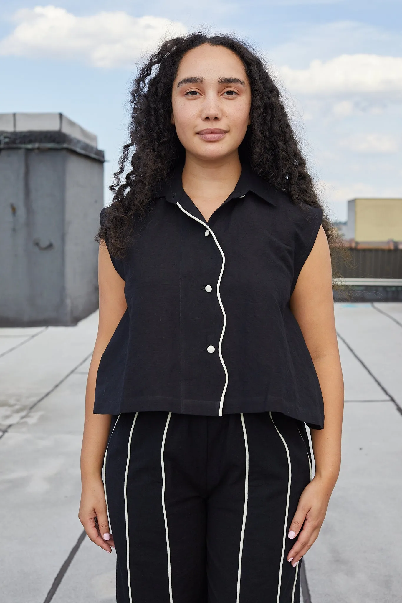 VACAY TOP | MOONLESS NIGHT X PARCHMENT sold by Rujuta Sheth