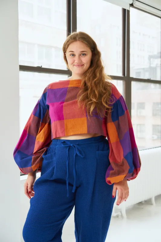 BELLA TOP | AURORA CHEX sold by Rujuta Sheth