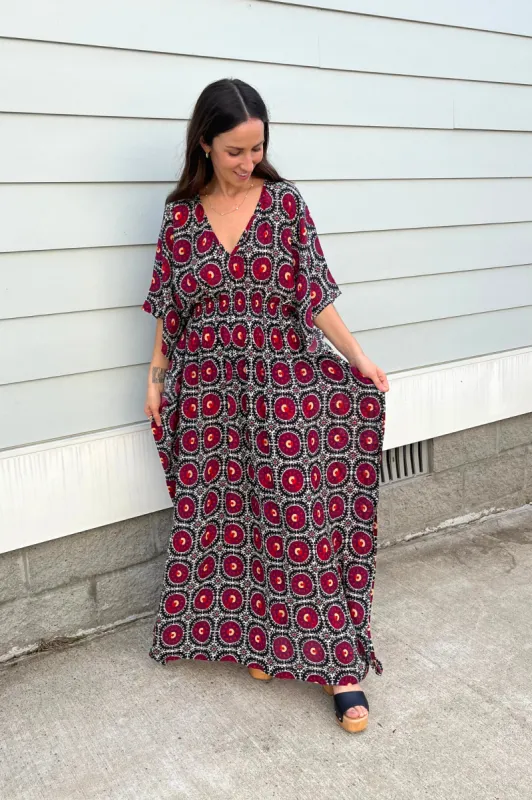 MARIE CINCH KAFTAN | MIDNIGHT MOON PRINT sold by Rujuta Sheth
