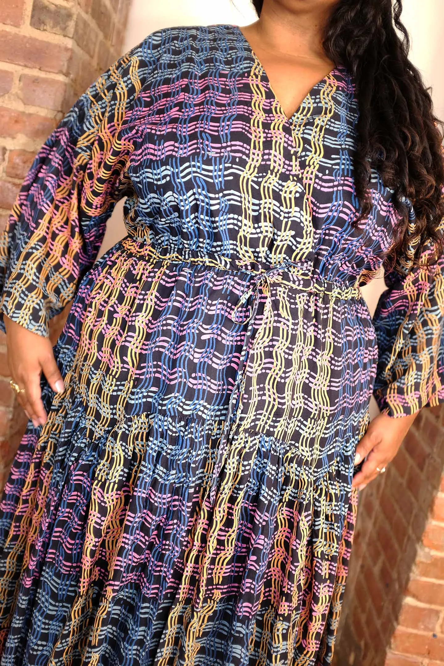 WOODSTOCK DRESS | MIDNIGHT BLOOM sold by Rujuta Sheth product image thumbnail 3