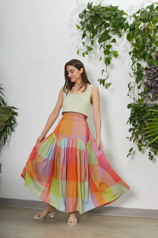 LEILA SKIRT | JUPITER CHEX sold by Rujuta Sheth